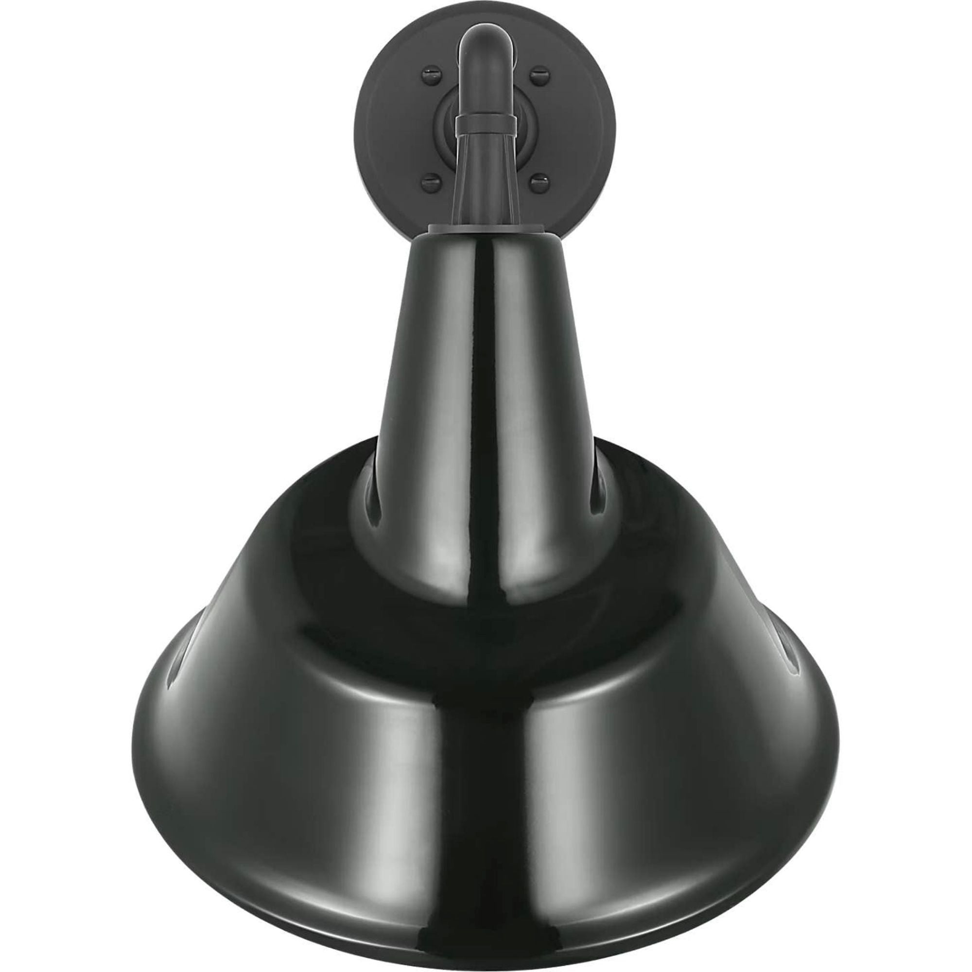 Thomas O'Brien Academy 11" Mack Barn Light in Matte Black with 12.5" Green Tilted Bowers Shade W12.5" x H17.5" x E14"