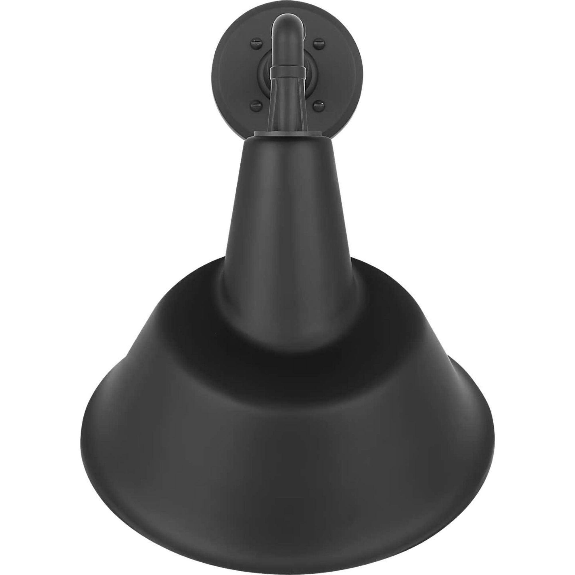 Thomas O'Brien Academy 11" Mack Barn Light in Matte Black with 12.5" Matte Black Tilted Bowers Shade W12.5" x H17.5" x E14"