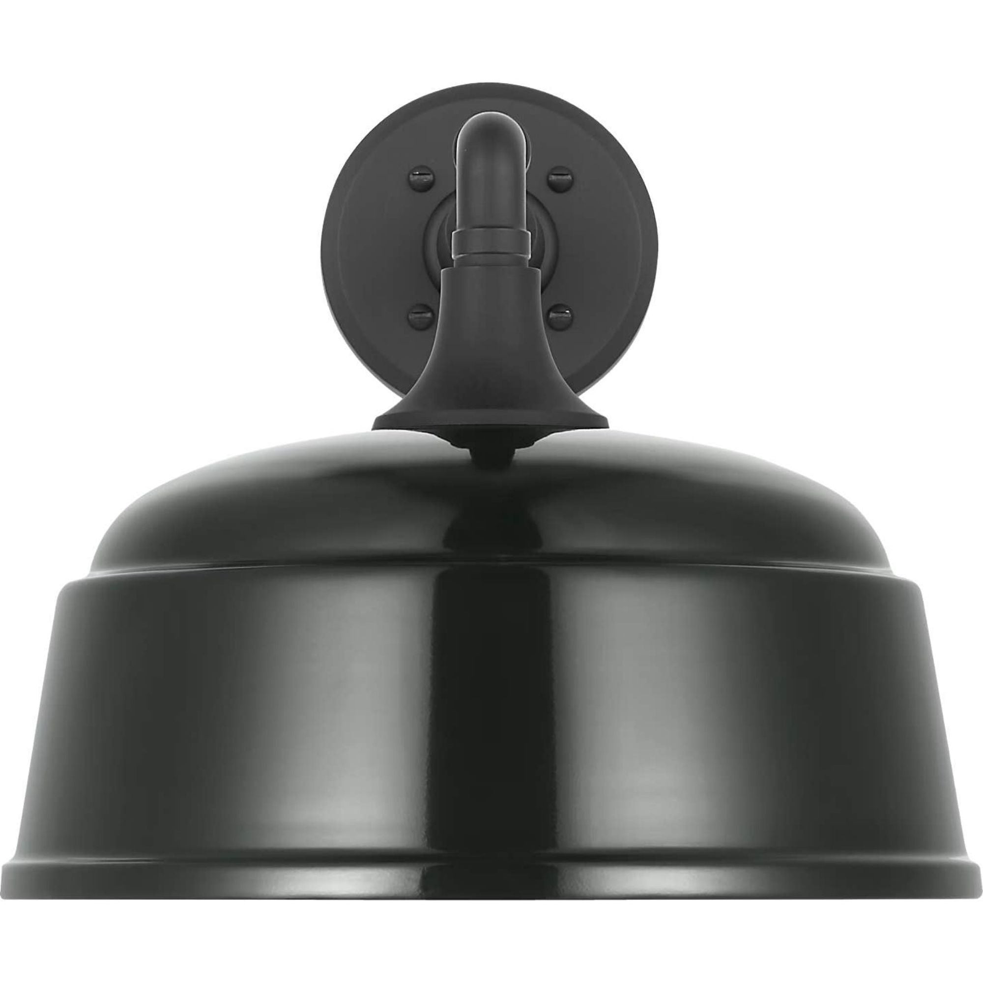 Thomas O'Brien Academy 11" Mack Barn Light in Matte Black with 12.5" Green Rockhouse Shade W12.5" x H12" x E16.5"