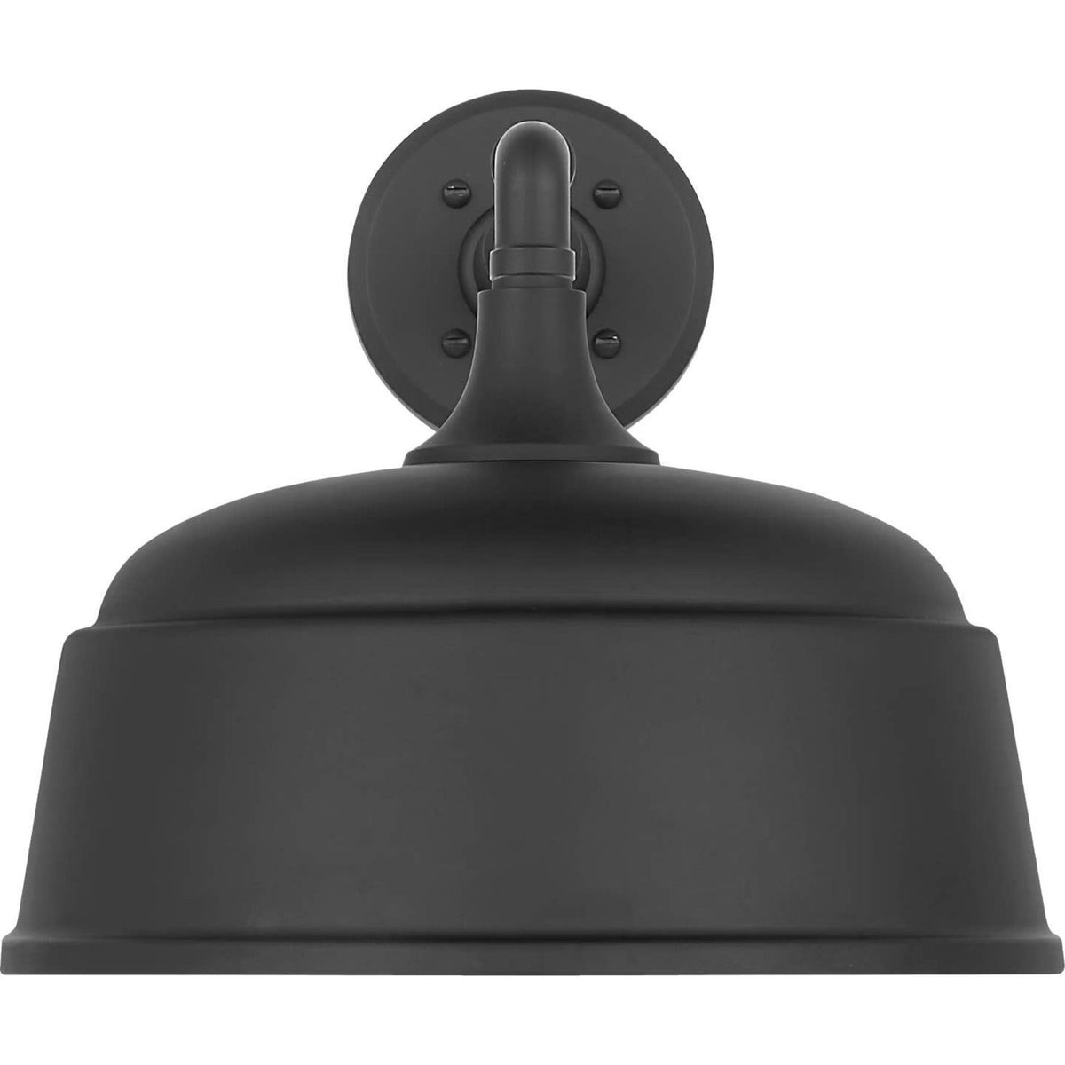 Thomas O'Brien Academy 11" Mack Barn Light in Matte Black with 12.5" Matte Black Rockhouse Shade W12.5" x H12" x E16.5"