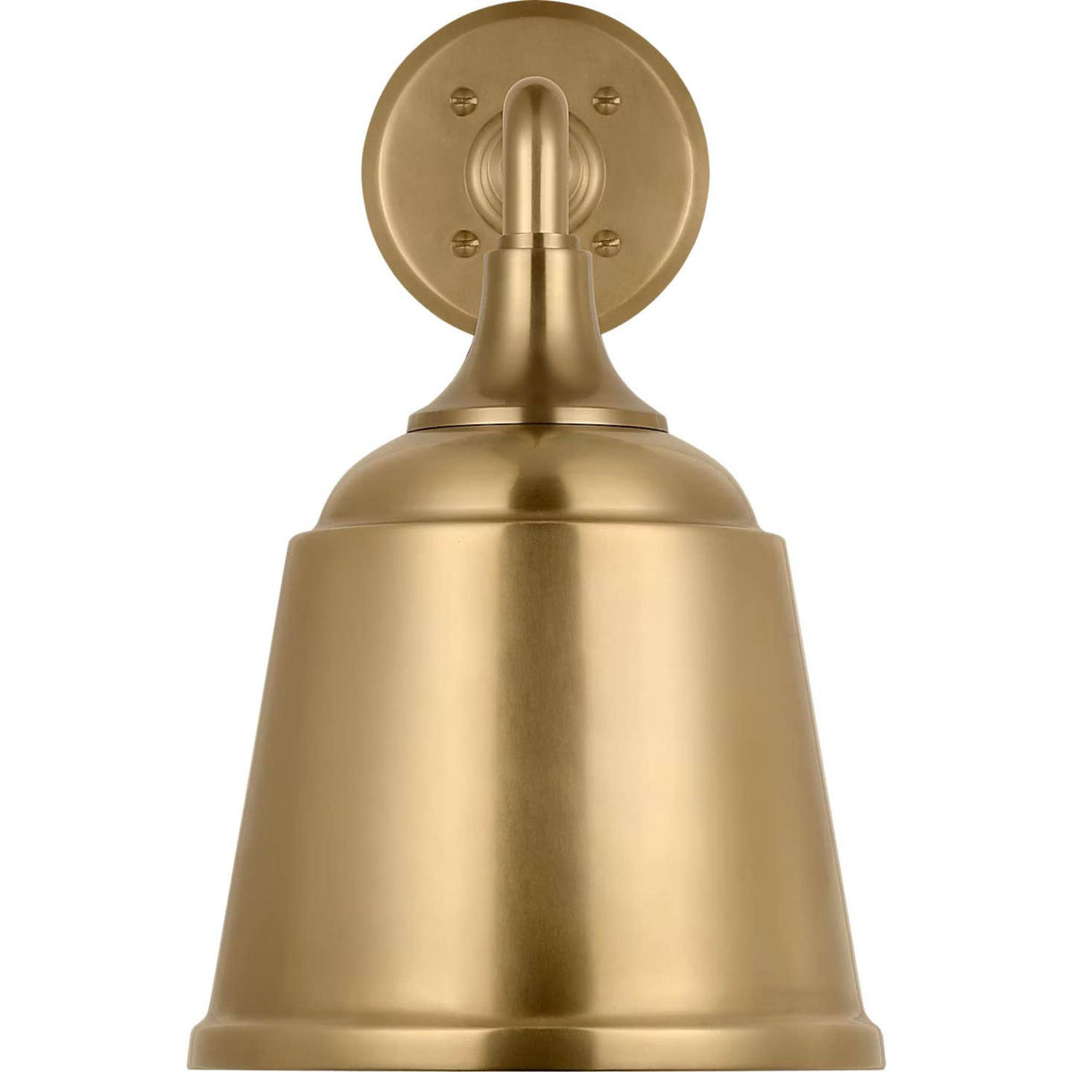 Thomas O'Brien Academy 17.5" Mack Barn Light in Hand-Rubbed Antique Brass with 8" Rockhouse Shade W8" x H13.25" x E21.25"