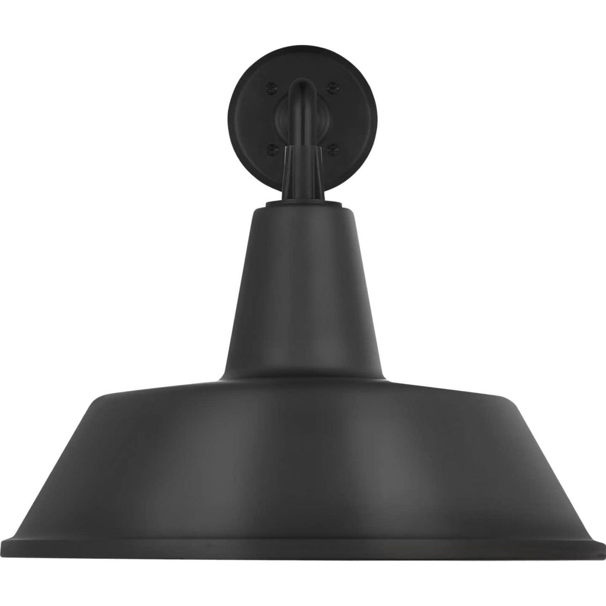 Thomas O'Brien Academy 17.5" Mack Barn Light in Matte Black with 16" Bowers Shade W16" x H14.5" x E25.25"
