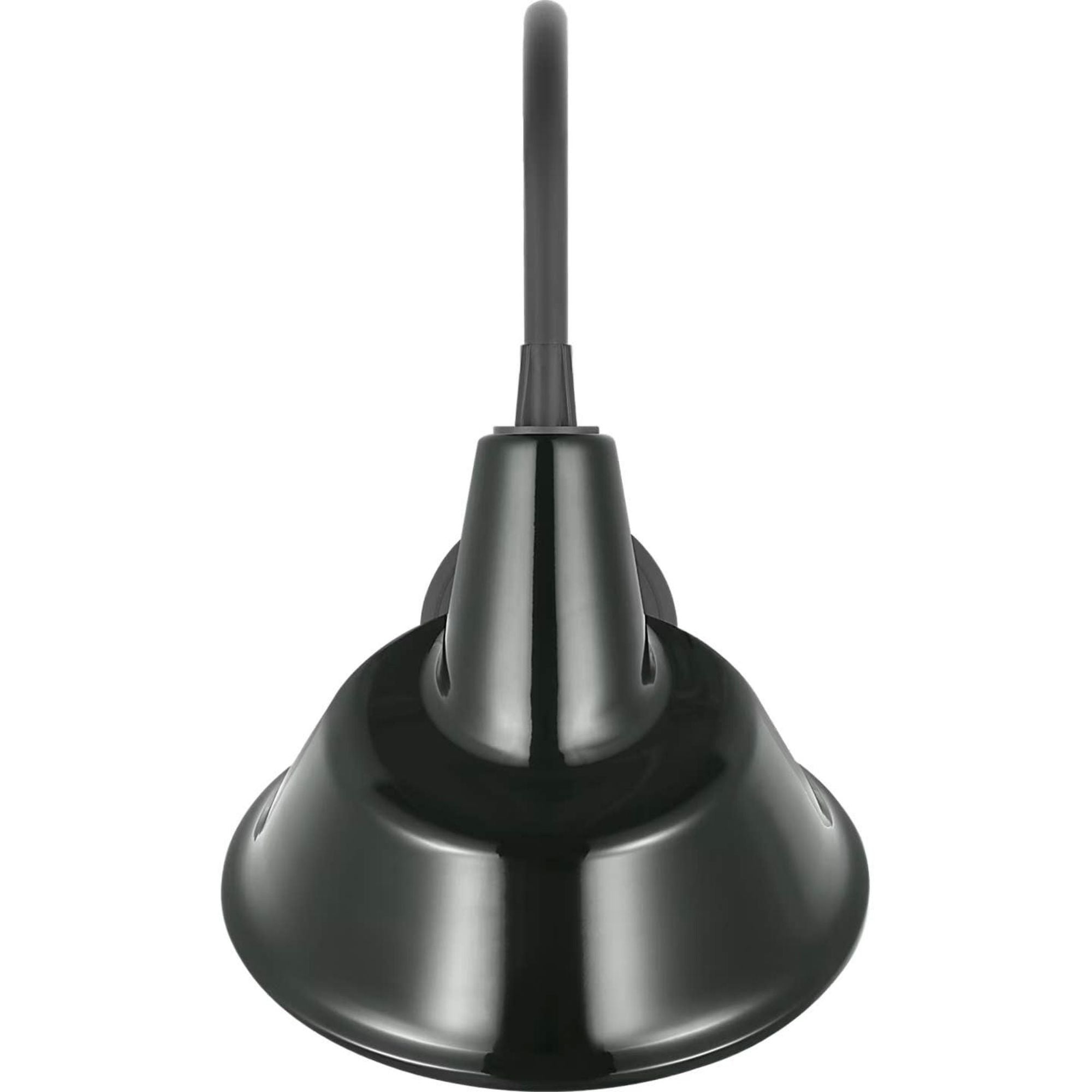 Thomas O'Brien Academy 11" Arched Mack Barn Light in Matte Black with 12.5" Green Tilted Bowers Shade W12.5" x H20.5" x E14.25"