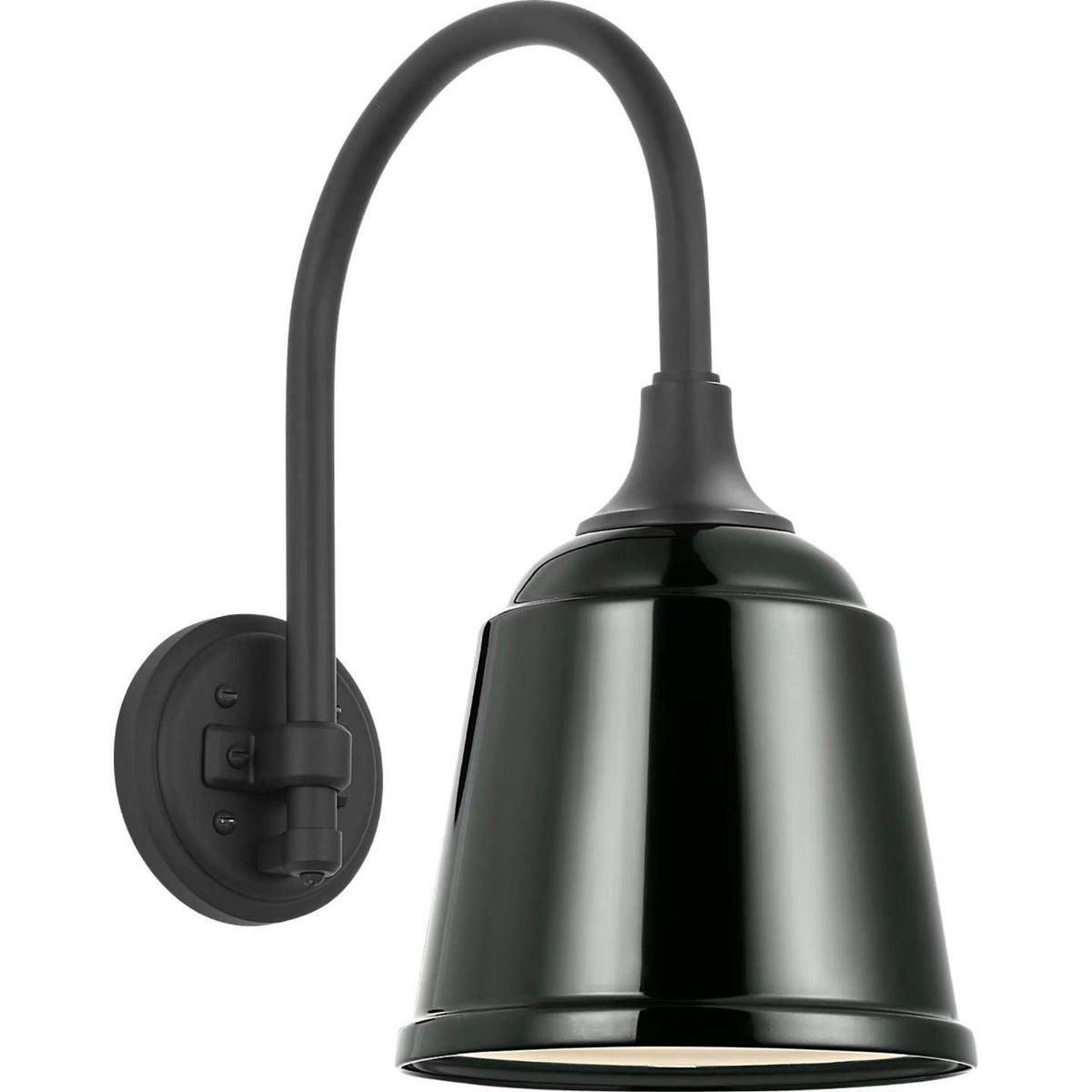 Thomas O'Brien Academy 11" Arched Mack Barn Light in Matte Black with 8" Green Rockhouse Shade W8" x H16.25" x E14.5"