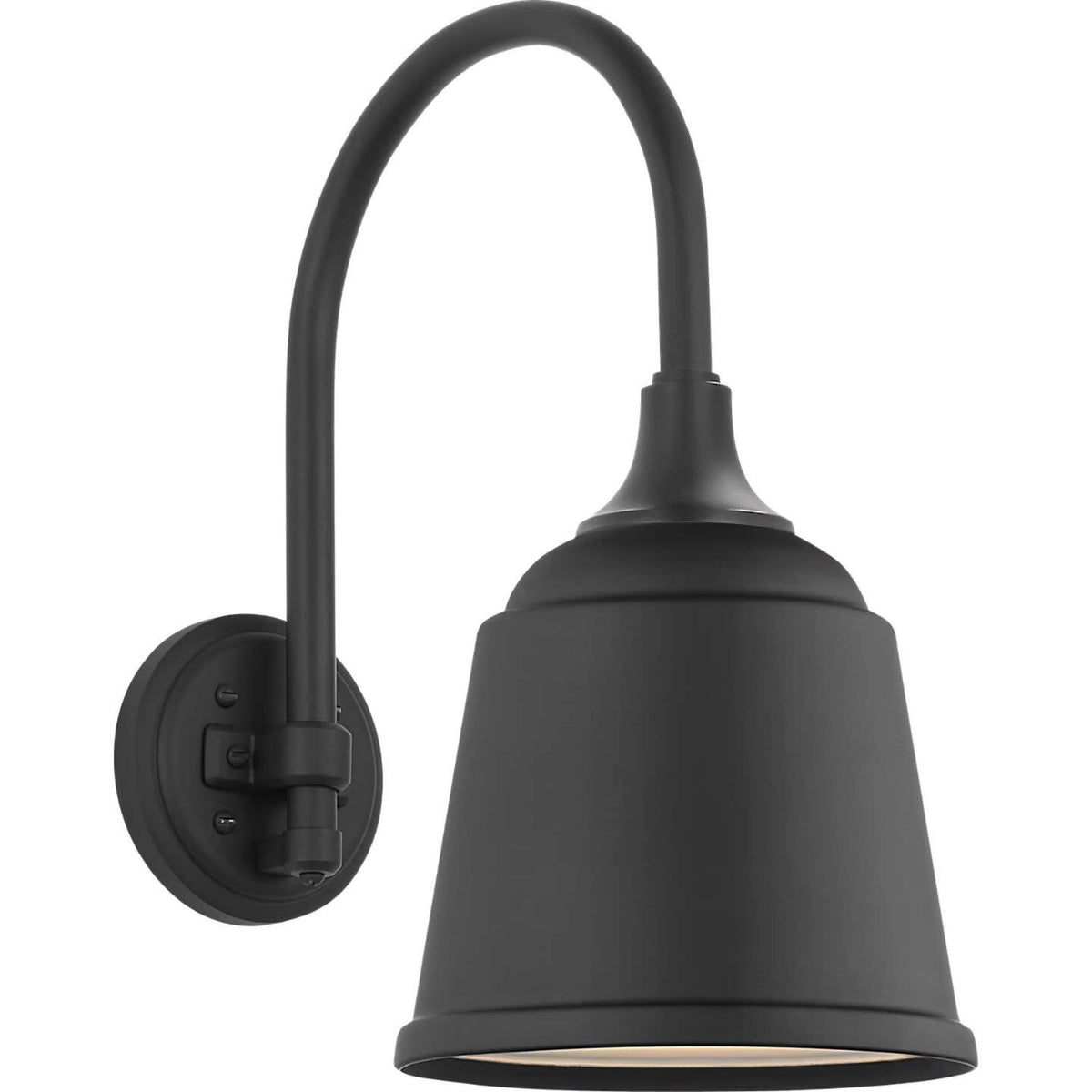 Thomas O'Brien Academy 11" Arched Mack Barn Light in Matte Black with 8" Matte Black Rockhouse Shade W8" x H16.25" x E14.5"