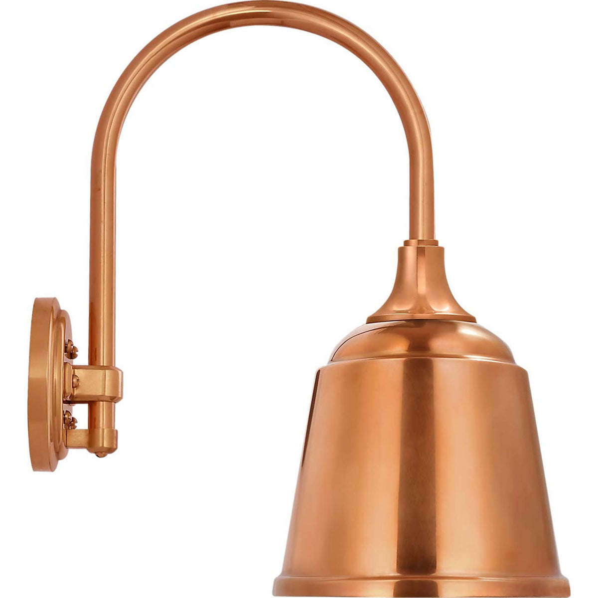 Thomas O'Brien Academy 11" Arched Mack Barn Light in Soft Copper with 8" Soft Copper Rockhouse Shade W8" x H16.25" x E14.5"