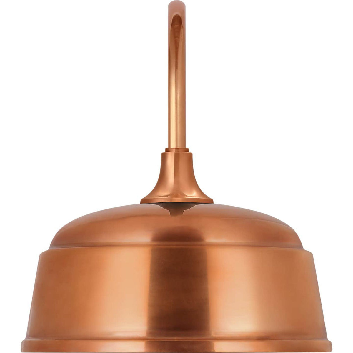Thomas O'Brien Academy 11" Arched Mack Barn Light in Soft Copper with 12.5" Soft Copper Rockhouse Shade W12.5" x H15" x E16.75"