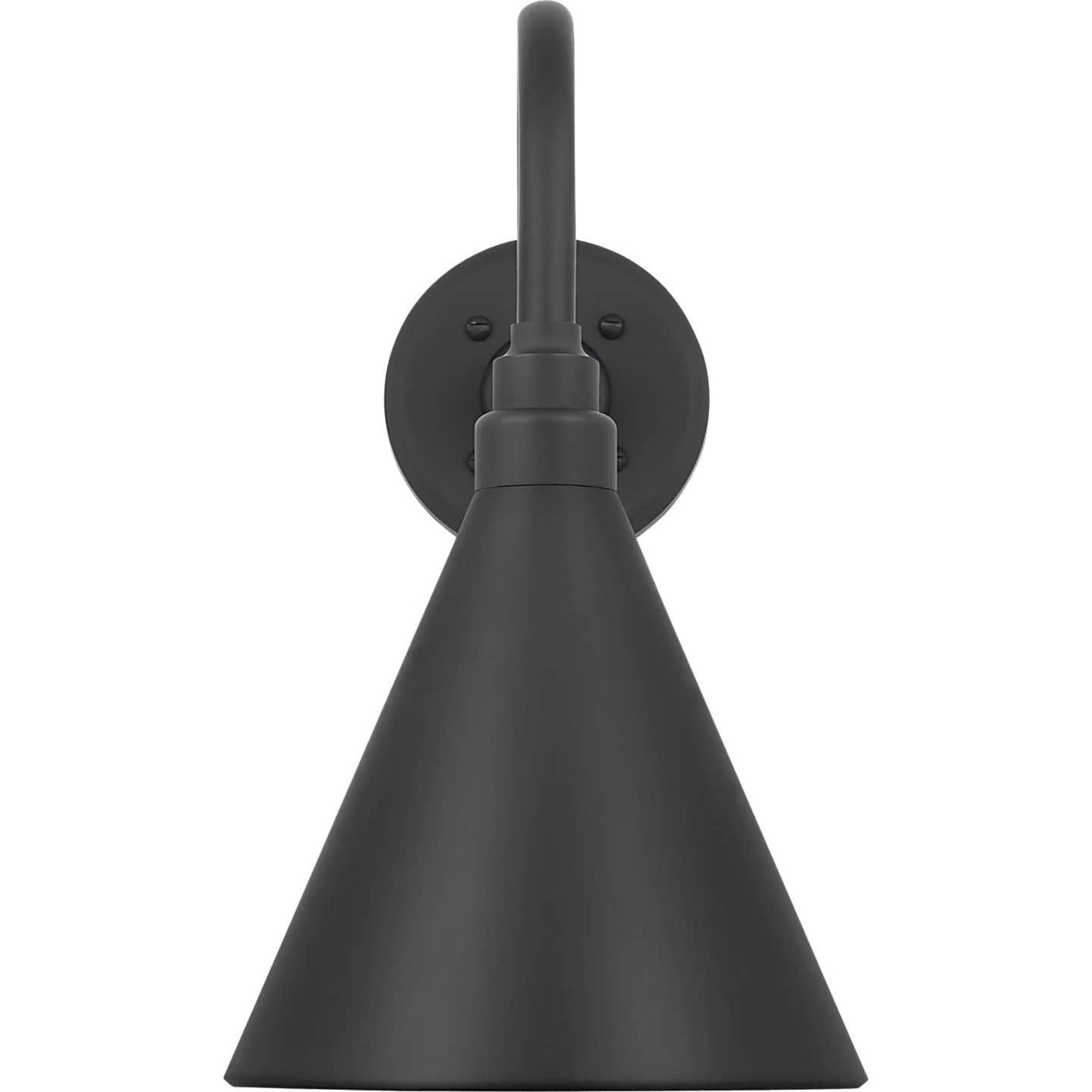 Thomas O'Brien Academy 11" Flynn Barn Light in Matte Black with 9" Matte Black Conical Savannah Shade W9" x H15.5" x E15"