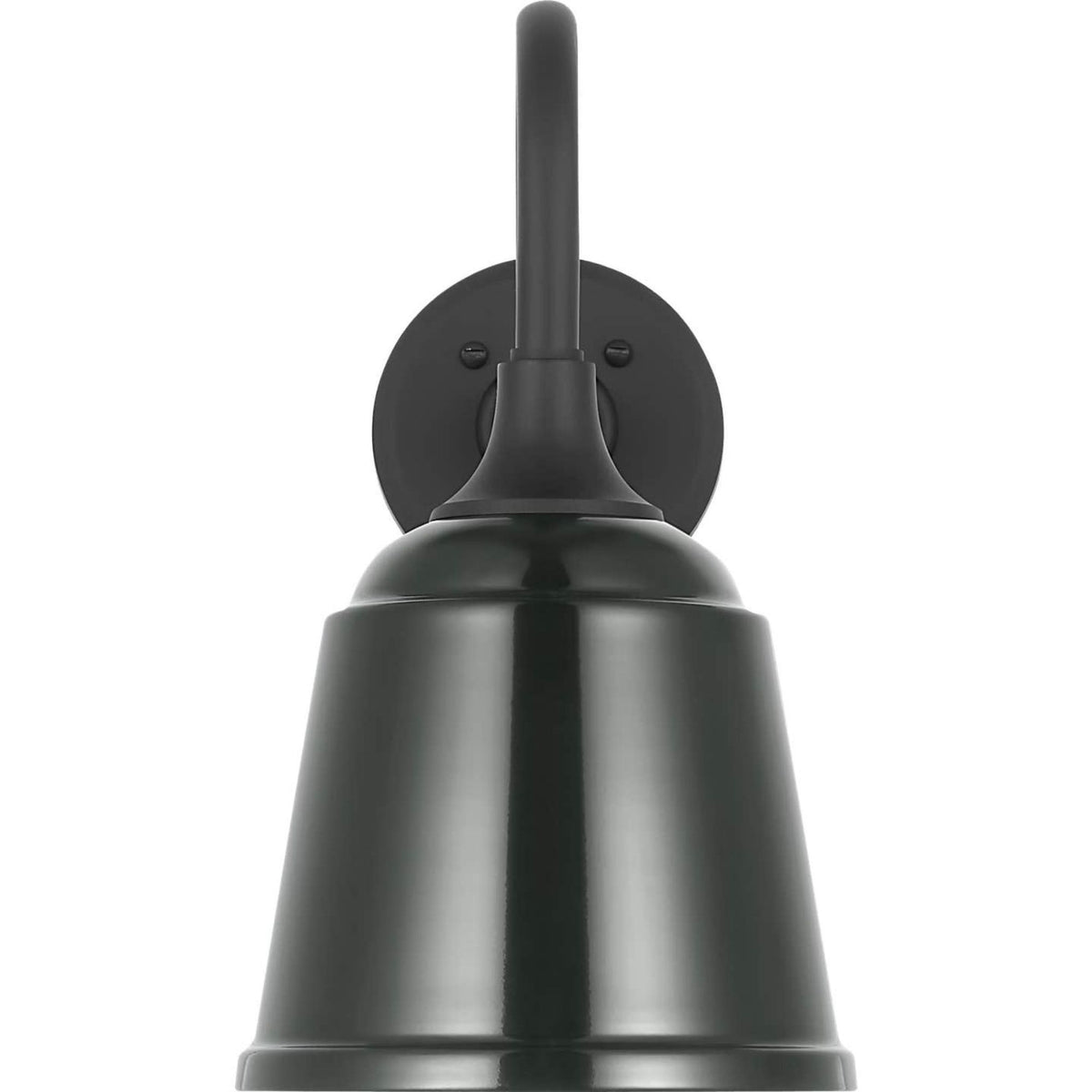 Thomas O'Brien Academy 11" Flynn Barn Light in Matte Black with 8" Green Rockhouse Shade W8" x H14.25" x E14.5"