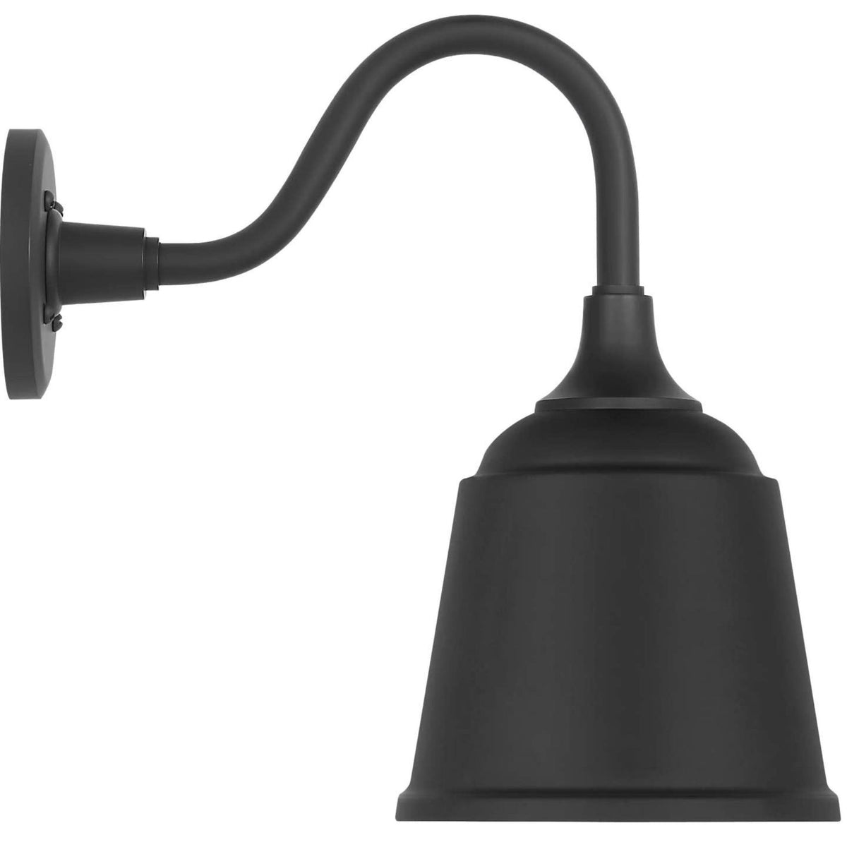 Thomas O'Brien Academy 11" Flynn Barn Light in Matte Black with 8" Matte Black Rockhouse Shade W8" x H14.25" x E14.5"