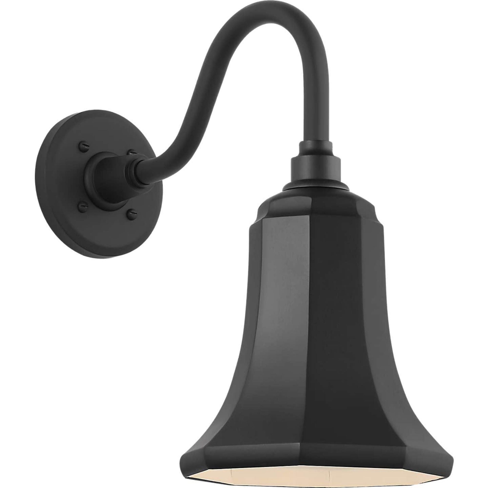 Thomas O'Brien Academy 11" Flynn Barn Light in Matte Black with 7.5" Matte Black Savannah Shade W7.5" x H14.75" x E14.25"