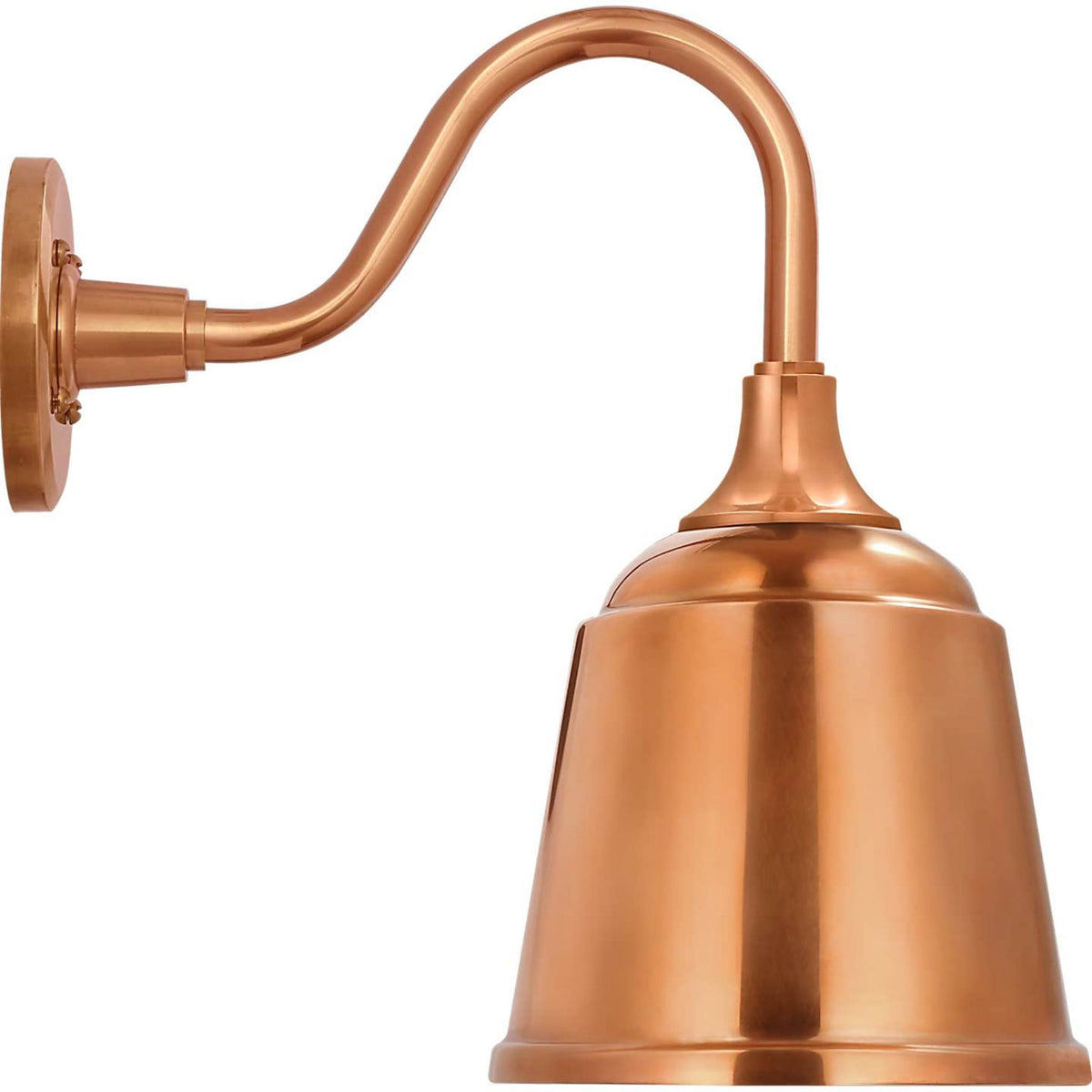 Thomas O'Brien Academy 11" Flynn Barn Light in Soft Copper with 8" Soft Copper Rockhouse Shade W8" x H14.25" x E14.5"