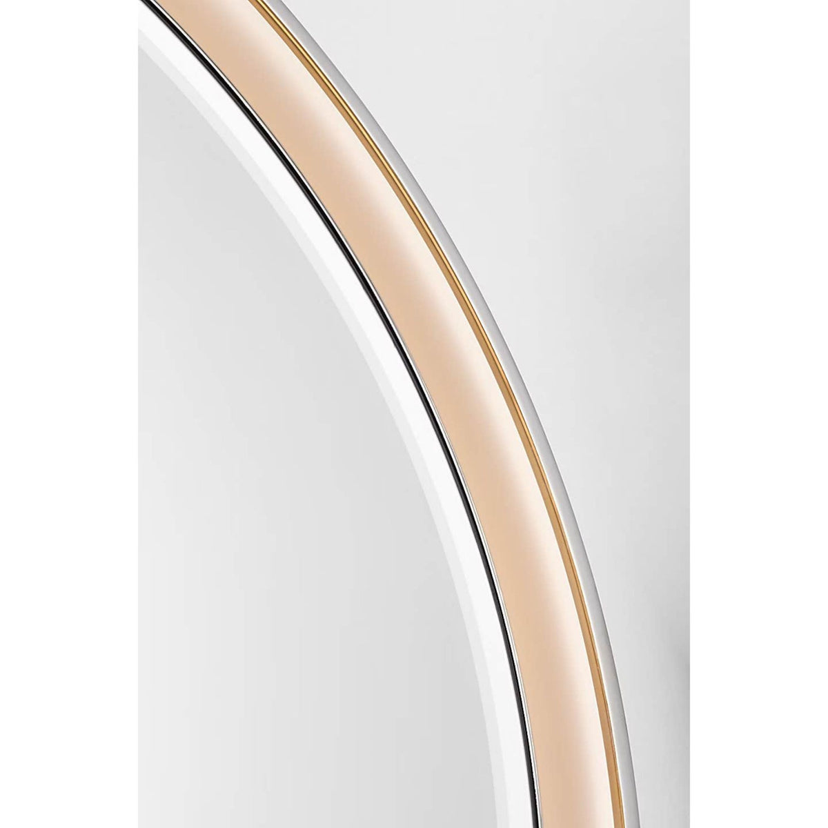 Thomas O'Brien Tricia 30" Illuminated Round Mirror in Polished Nickel W30" x H30" x E3"