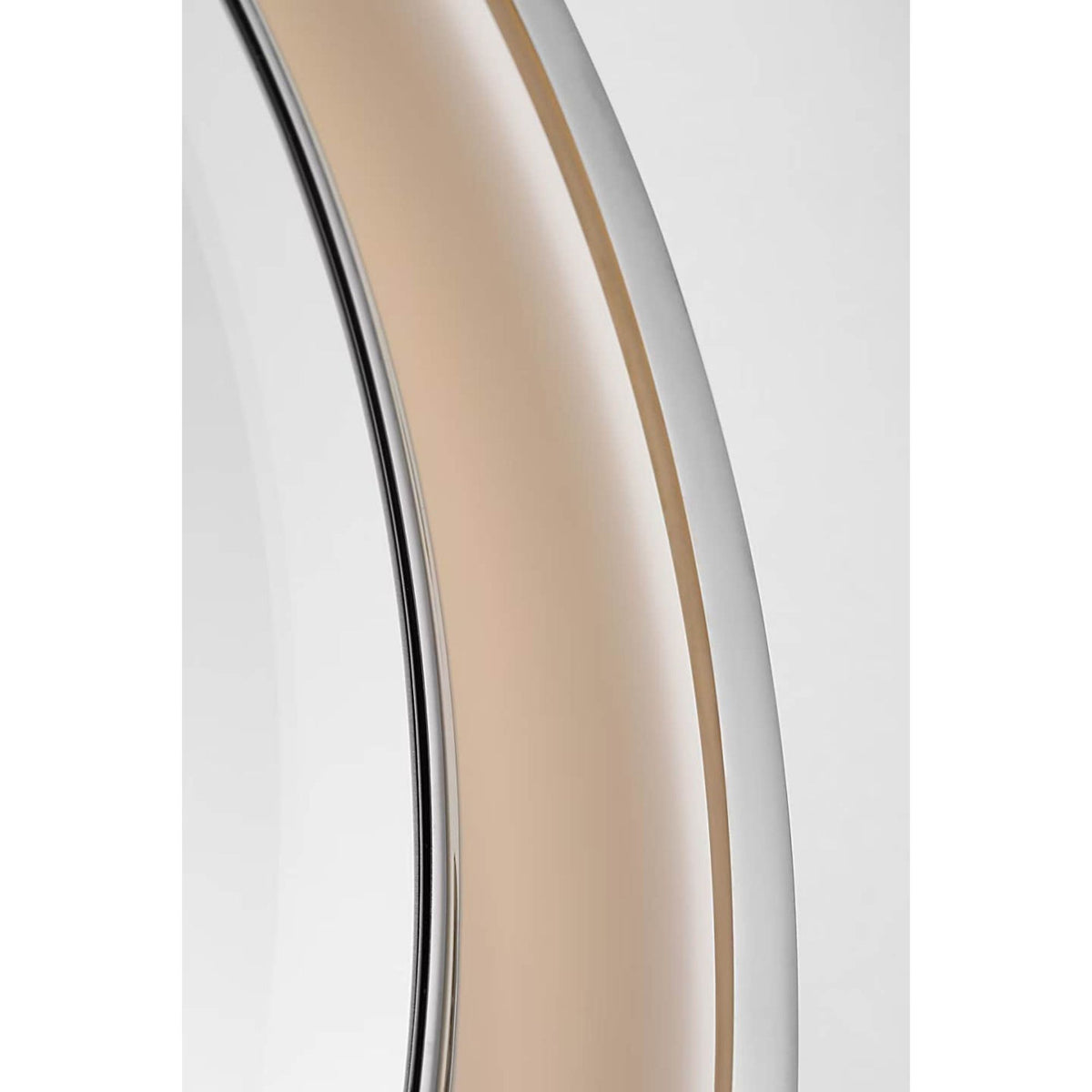 Thomas O'Brien Tricia 30" Illuminated Round Mirror in Polished Nickel W30" x H30" x E3"
