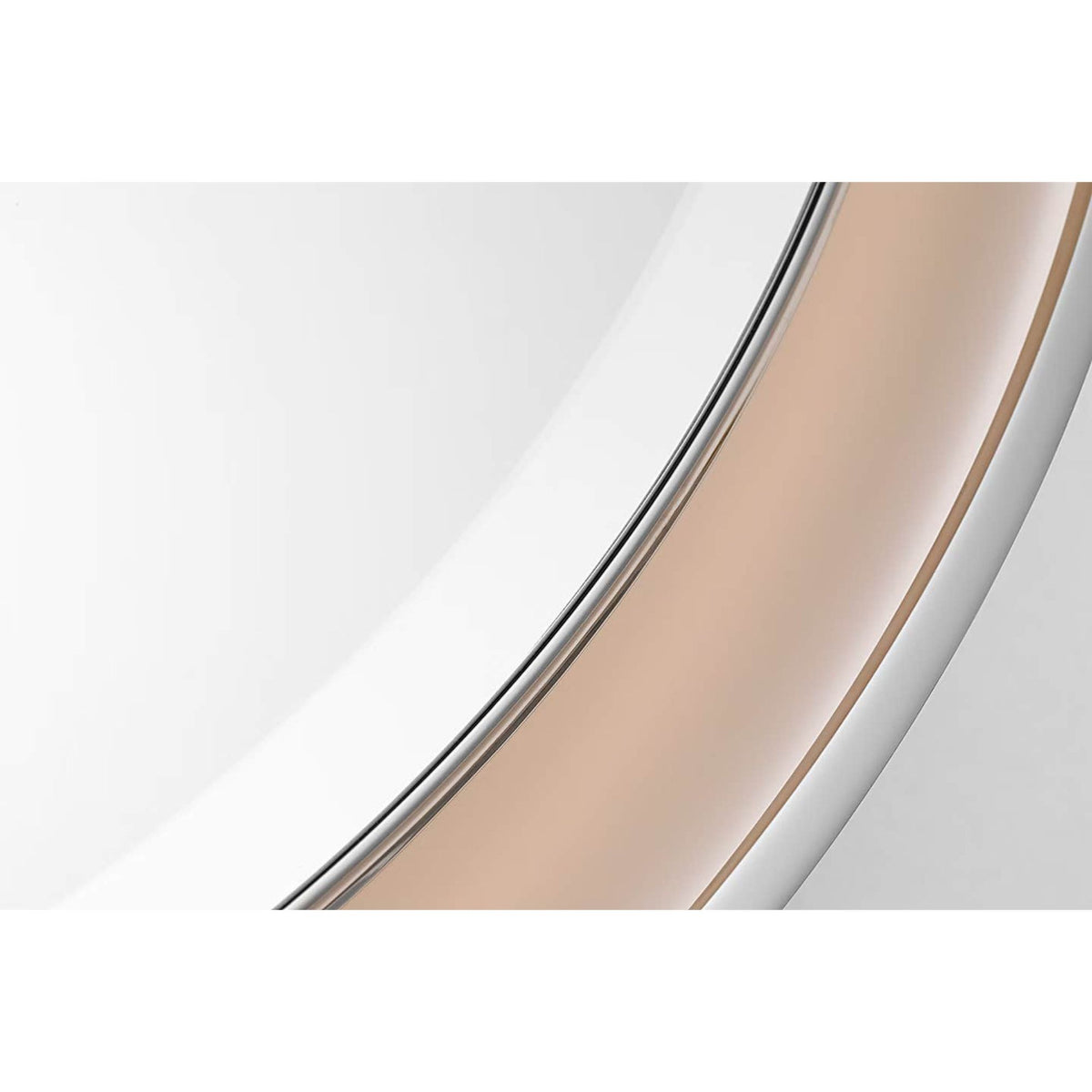 Thomas O'Brien Tricia 30" Illuminated Round Mirror in Polished Nickel W30" x H30" x E3"