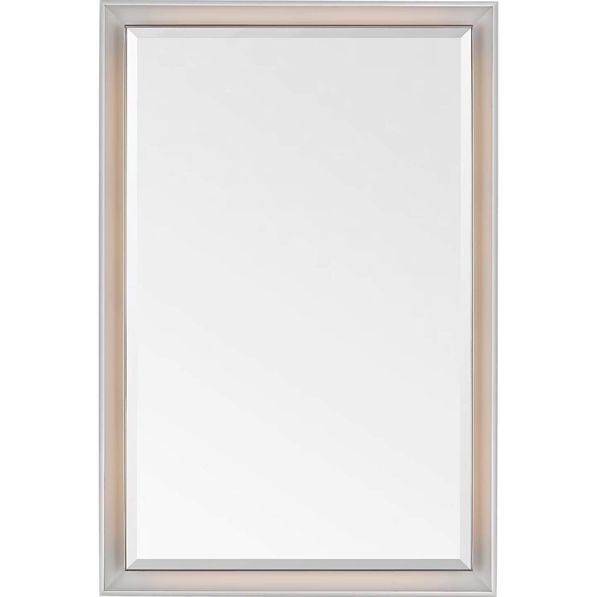Thomas O'Brien Tricia 24" Illuminated Rectangular Mirror in Polished Nickel W24" x H36" x E3"