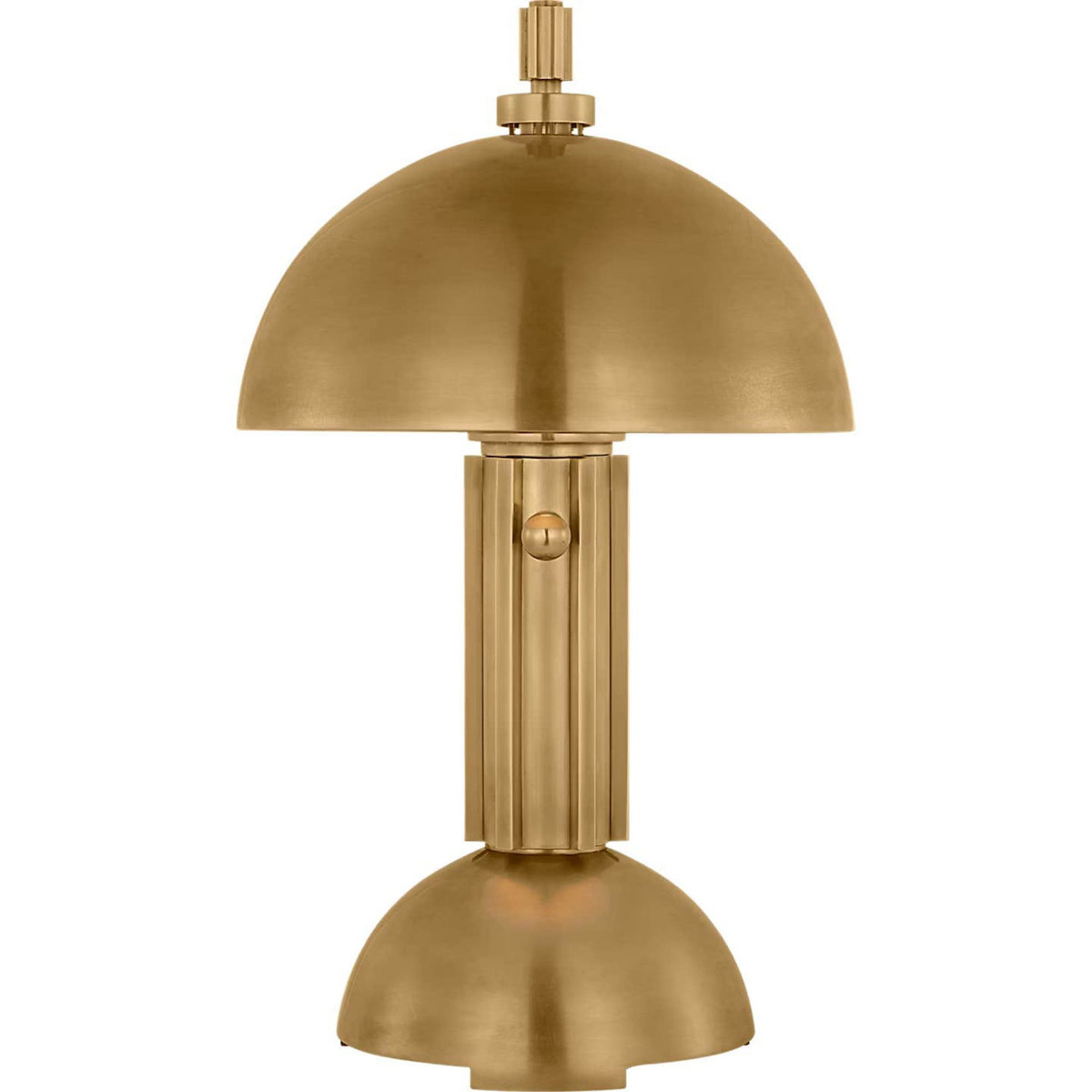 Thomas O'Brien Dally 13" Desk Lamp in Hand-Rubbed Antique Brass W7.75" x H13.5"