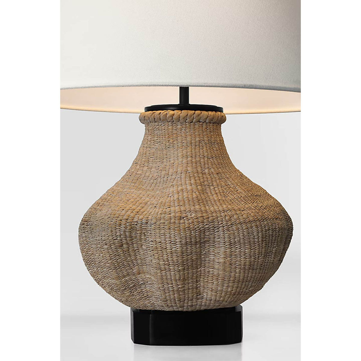Thomas O'Brien Tahiti 25" Table Lamp in Ash with Linen Shade W17" x H24.75"
