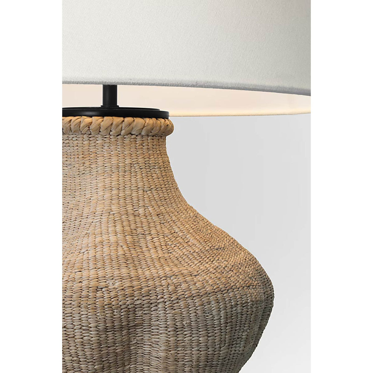 Thomas O'Brien Tahiti 25" Table Lamp in Ash with Linen Shade W17" x H24.75"