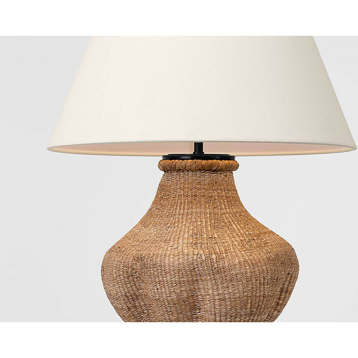 Thomas O'Brien Tahiti 25" Table Lamp in Toast with Linen Shade W17" x H24.75"