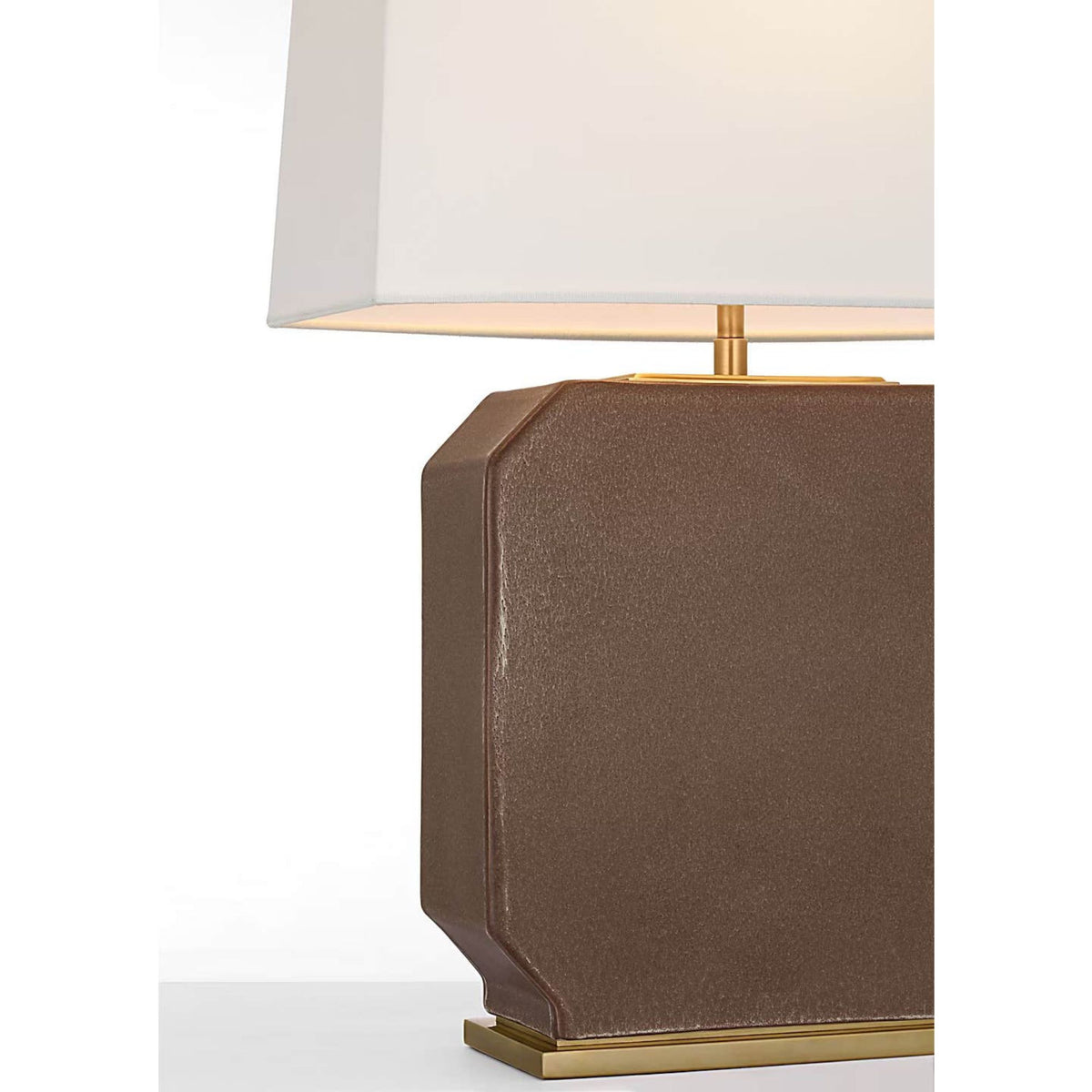 Thomas O'Brien Monique 26" Table Lamp in Positano Sand with Linen Shade W15.5" x H25.75"