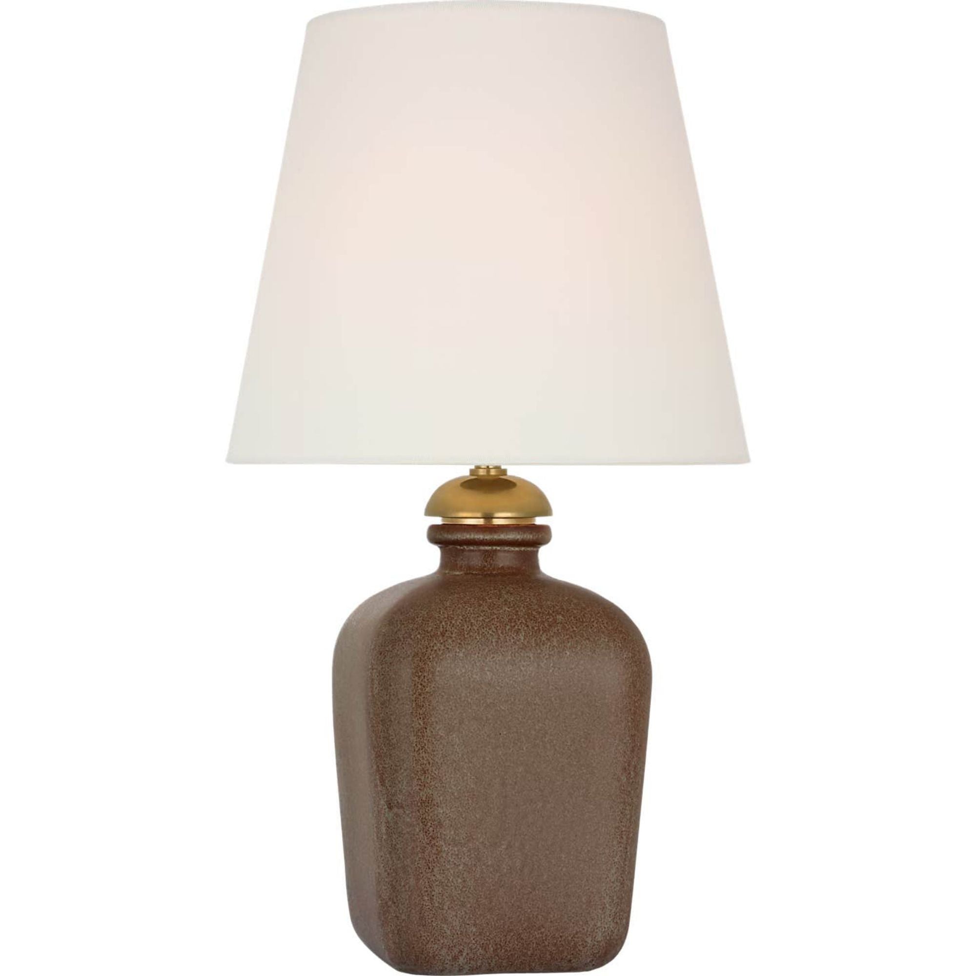 Thomas O'Brien Josy 17" Cordless Table Lamp in Positano Sand with Linen Shade W9.5" x H17"