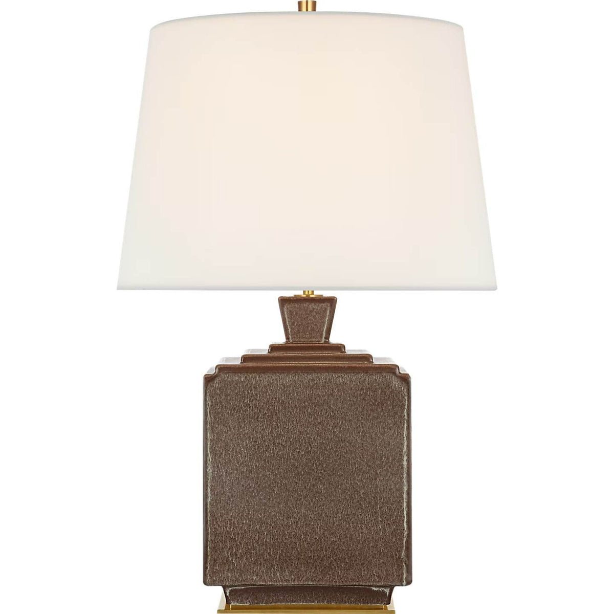 Thomas O'Brien Meurice 27" Table Lamp in Positano Sand with Linen Shade W17" x H26.75"