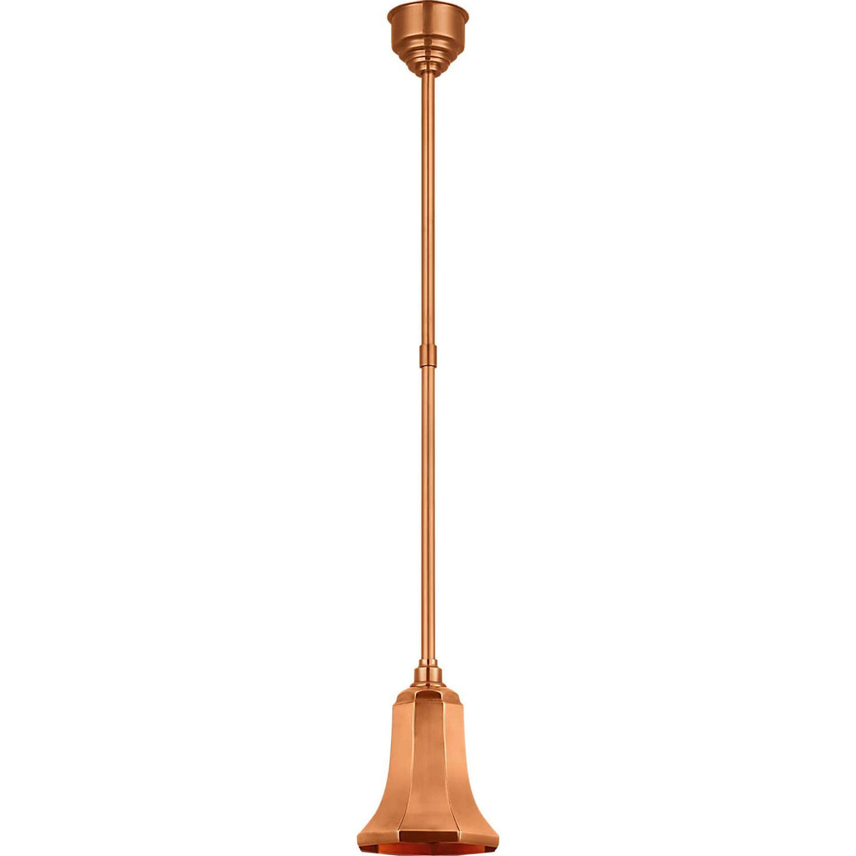 Thomas O'Brien Academy Pendant in Soft Copper with 7.5" Savannah Shade W7.5"