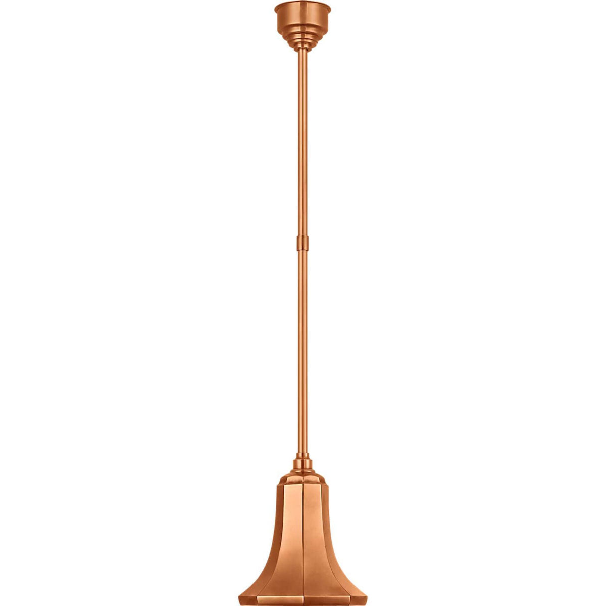 Thomas O'Brien Academy Pendant in Soft Copper with 9.25" Savannah Shade W9.25"