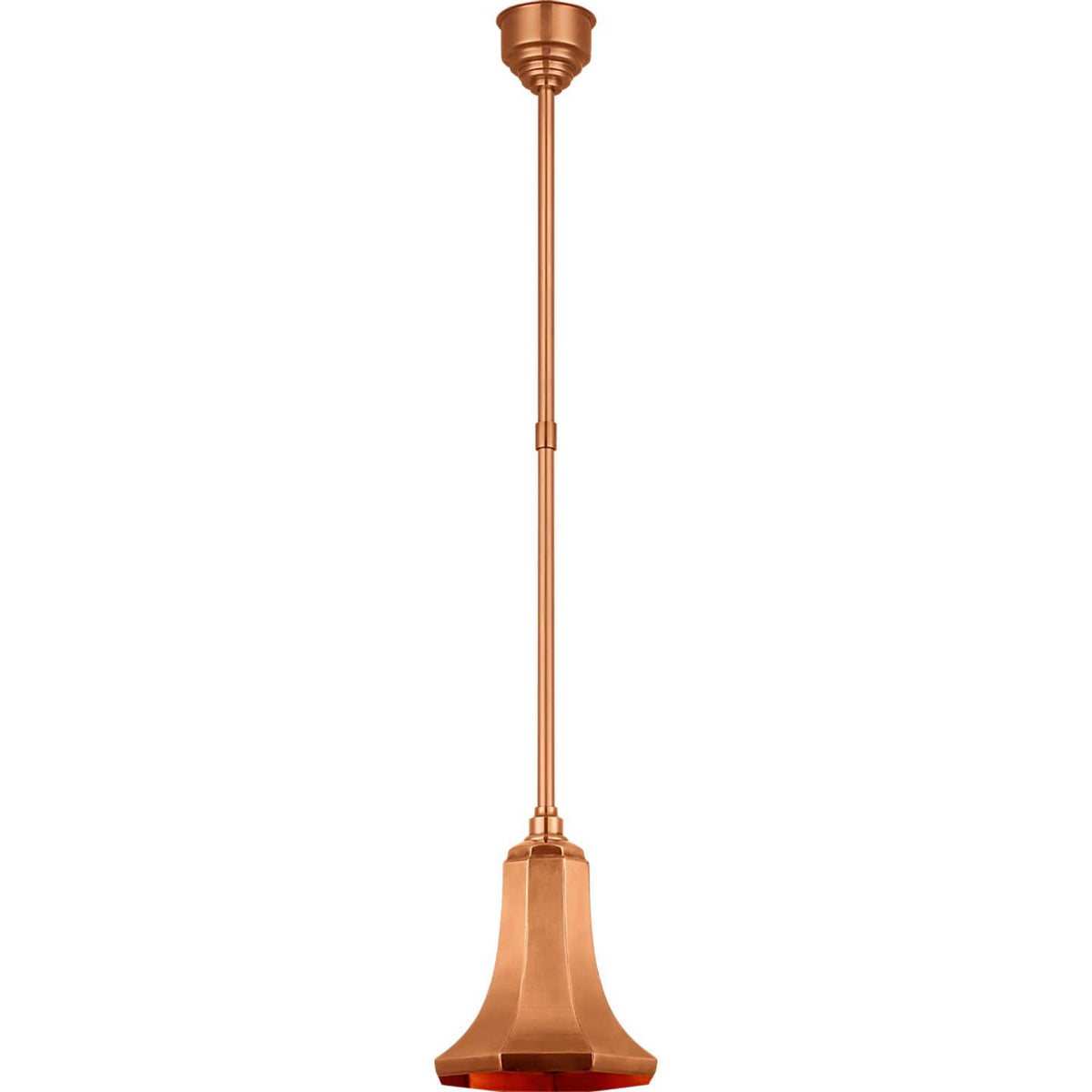 Thomas O'Brien Academy Pendant in Soft Copper with 9.25" Savannah Shade W9.25"
