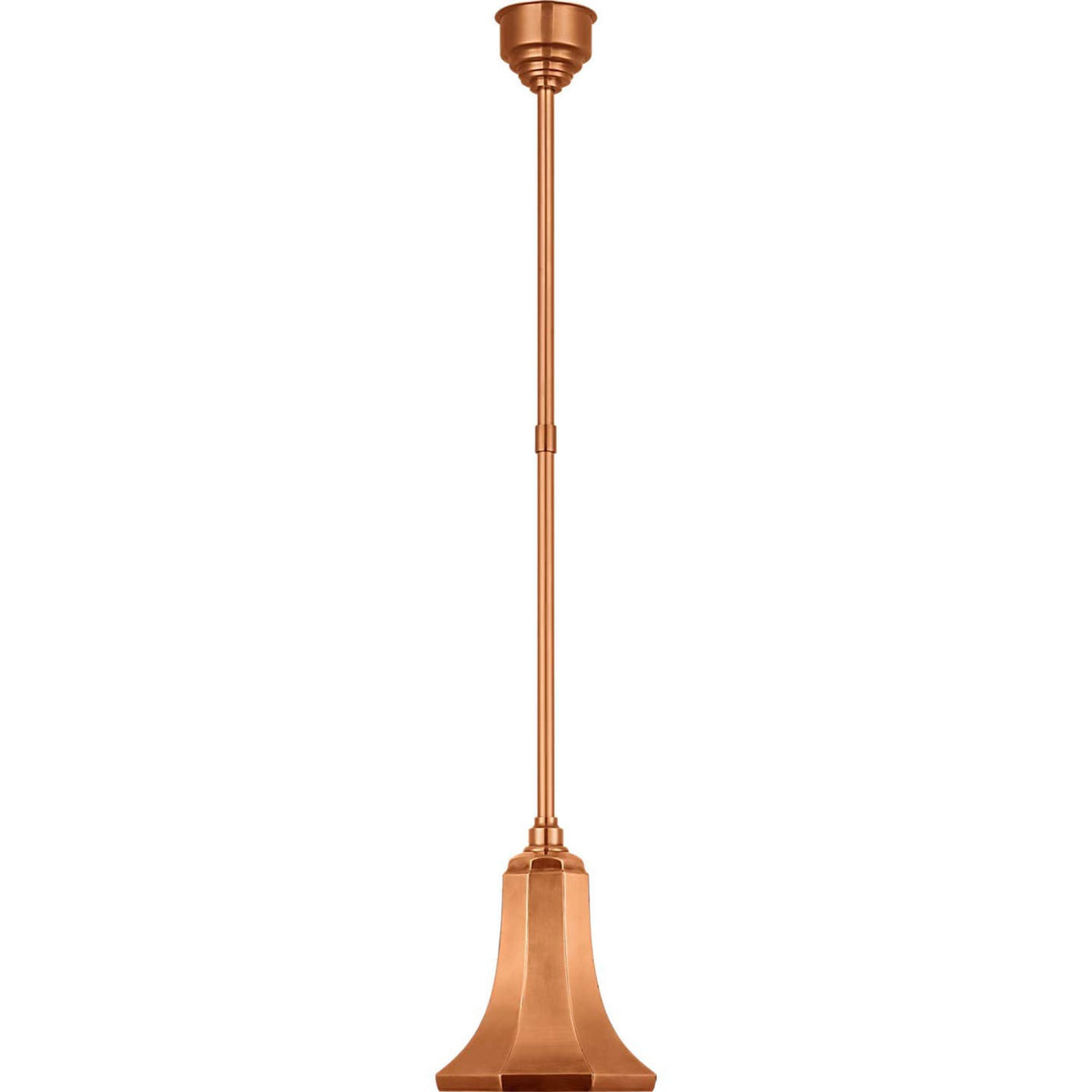 Thomas O'Brien Academy Pendant in Soft Copper with 9.25" Savannah Shade W9.25"