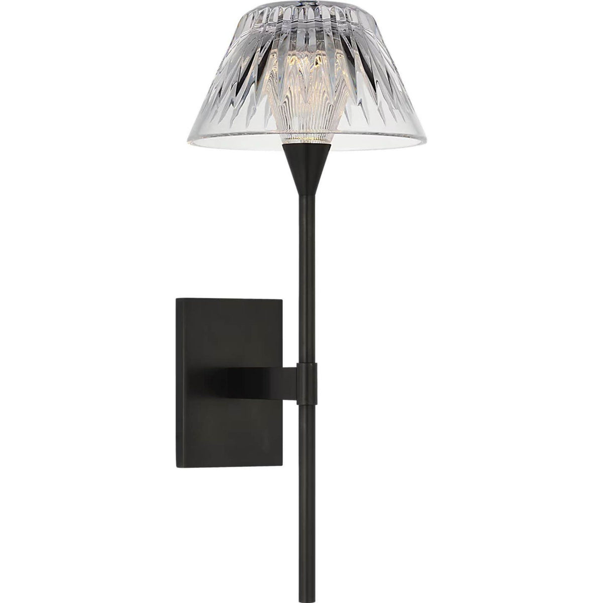 Waterford Blaze 14" Sconce in Bronze with Clear Crystal W5.75" x H13.75" x E7.75"