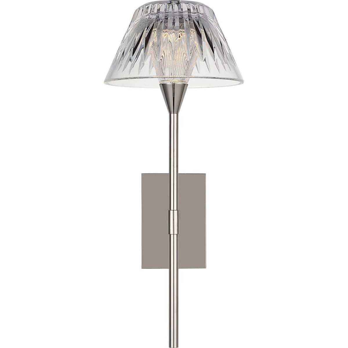 Waterford Blaze 14" Sconce in Polished Nickel with Clear Crystal W5.75" x H13.75" x E7.75"