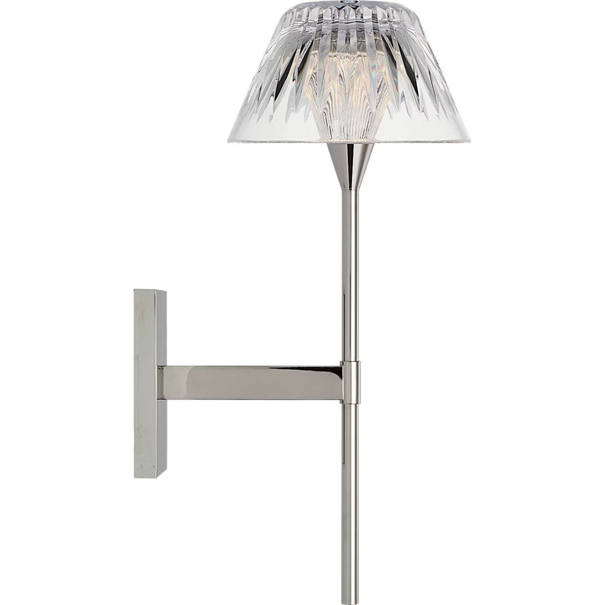Waterford Blaze 14" Sconce in Polished Nickel with Clear Crystal W5.75" x H13.75" x E7.75"