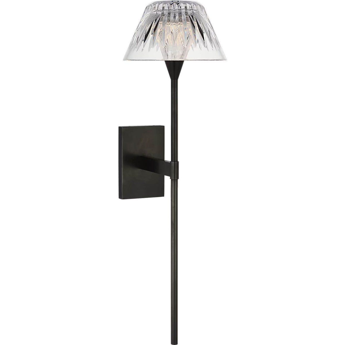 Waterford Blaze 19" Tail Sconce in Bronze with Clear Crystal W5.75" x H19" x E7.75"