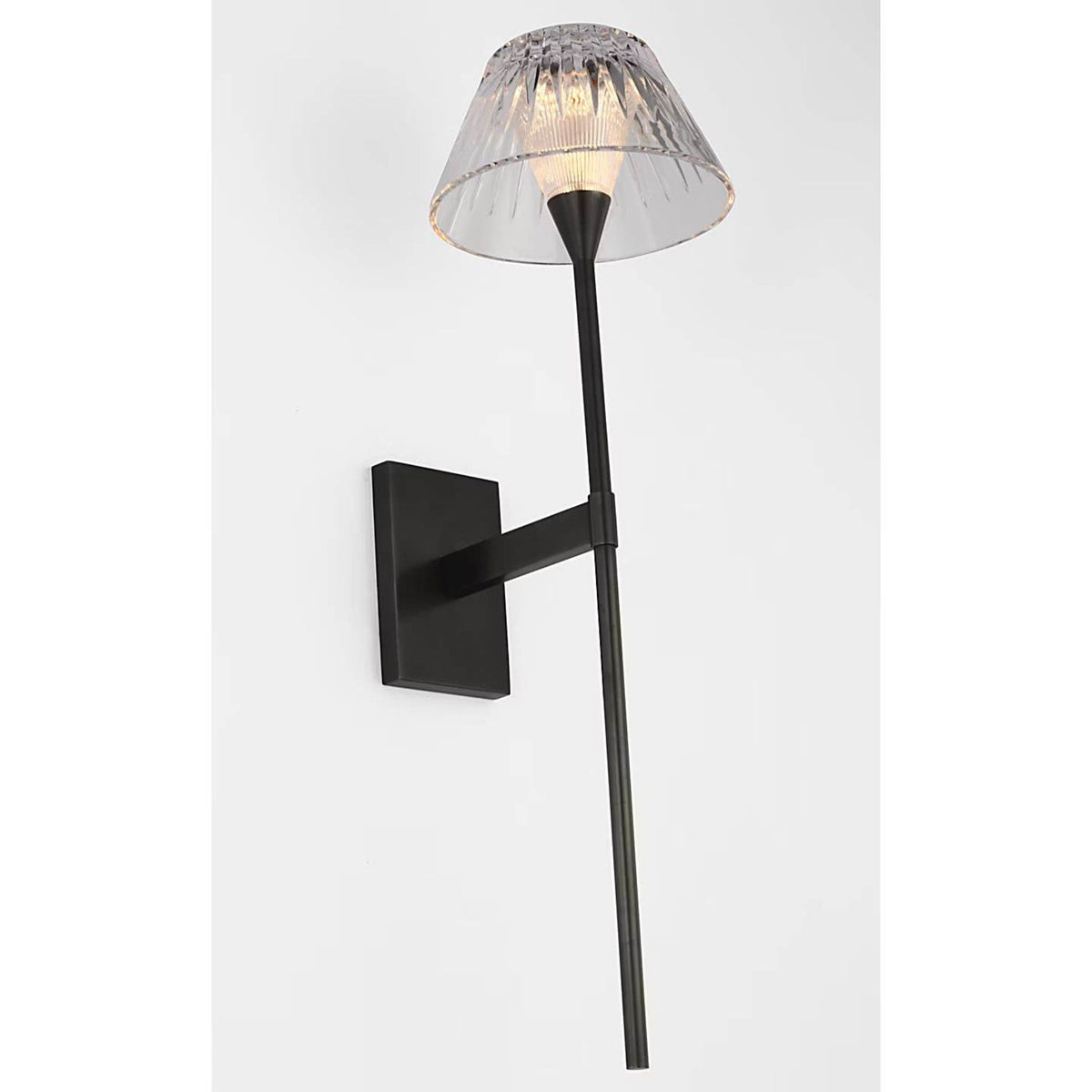 Waterford Blaze 19" Tail Sconce in Bronze with Clear Crystal W5.75" x H19" x E7.75"
