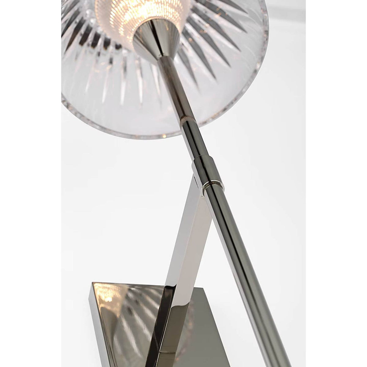 Waterford Blaze 19" Tail Sconce in Polished Nickel with Clear Crystal W5.75" x H19" x E7.75"