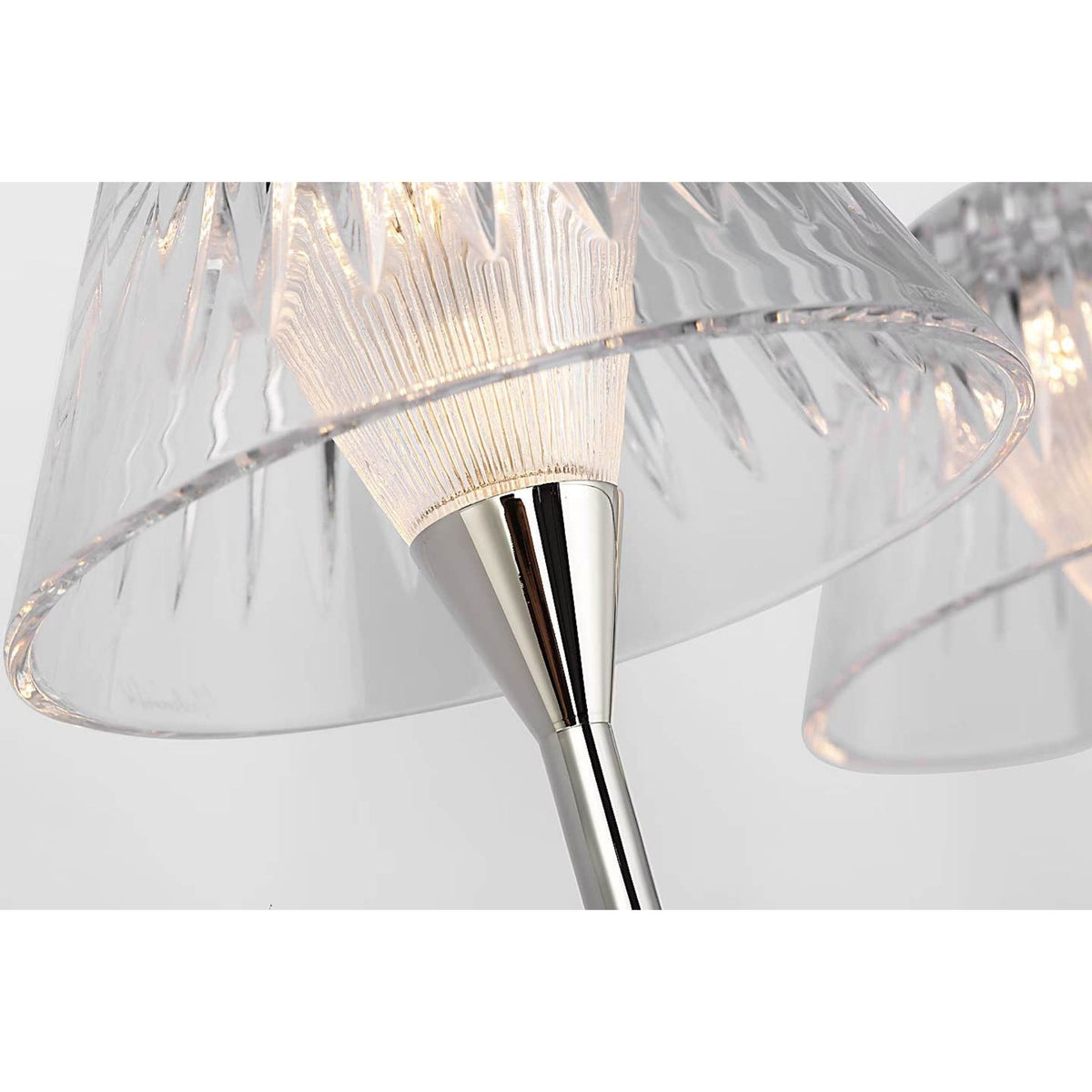 Waterford Blaze 19" 2 Light Tail Sconce in Polished Nickel with Clear Crystal W13.5" x H19" x E7.75"
