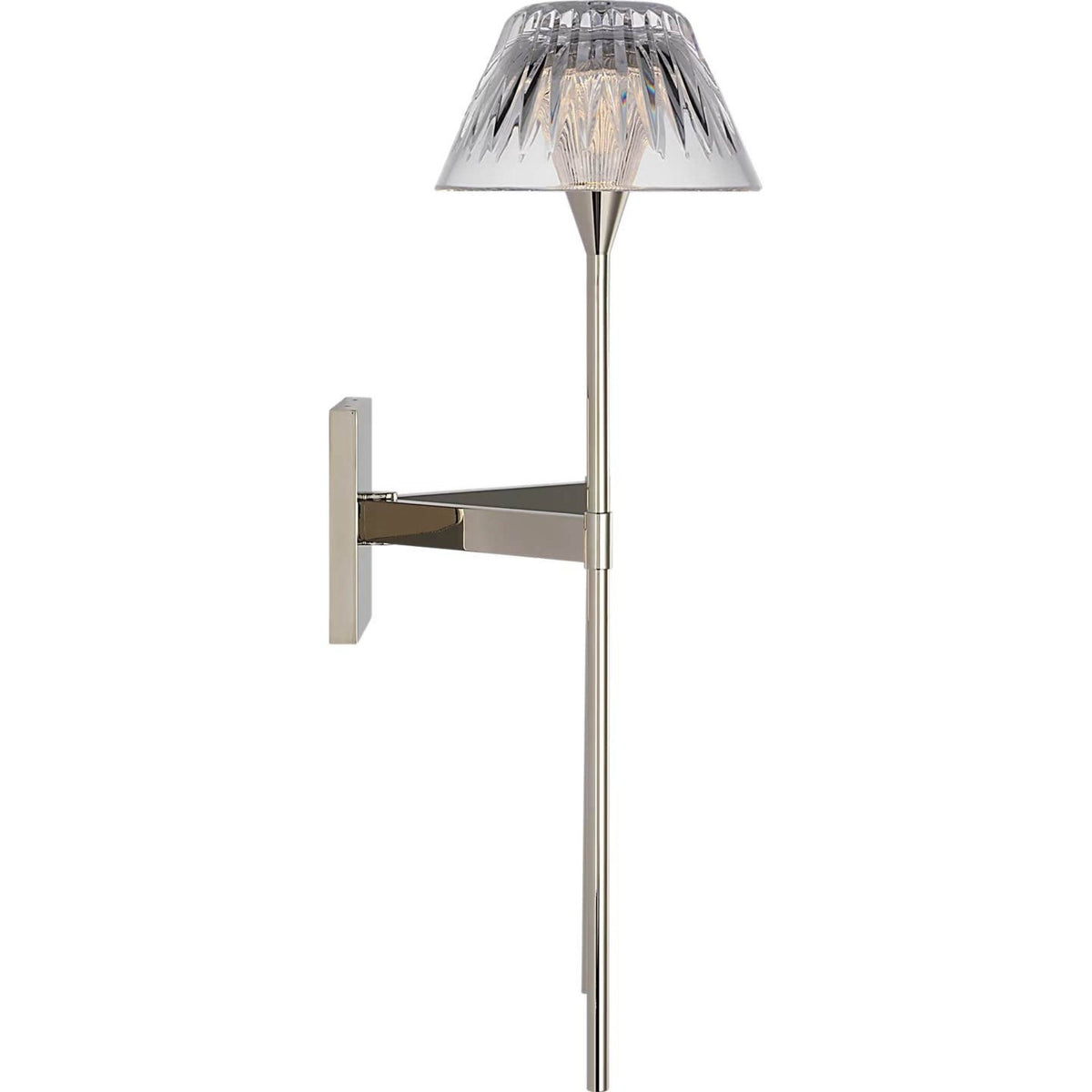 Waterford Blaze 19" 2 Light Tail Sconce in Polished Nickel with Clear Crystal W13.5" x H19" x E7.75"