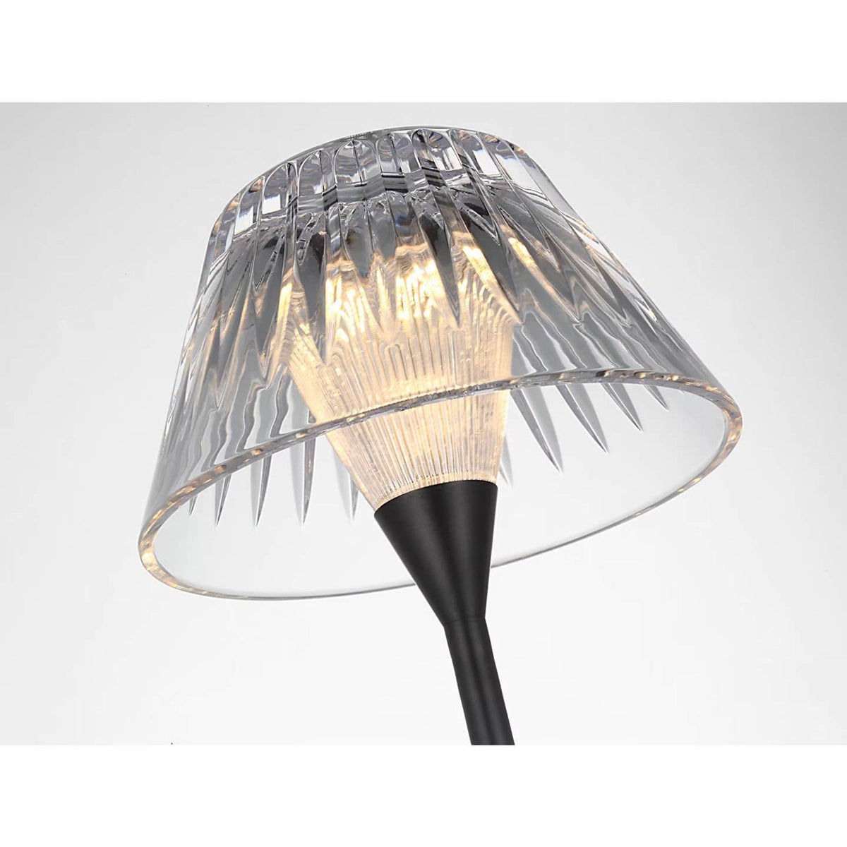 Waterford Blaze 16" Rechargeable Table Lamp in Bronze with Clear Crystal W5.75" x H16.25"