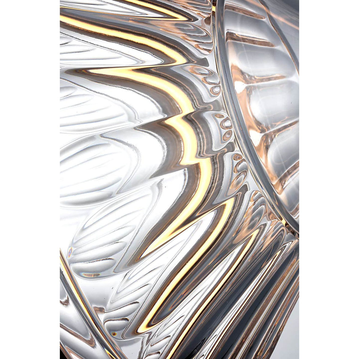 Waterford Copper Coast 15" Pendant in Polished Nickel with Olive Cut Clear Crystal W15"