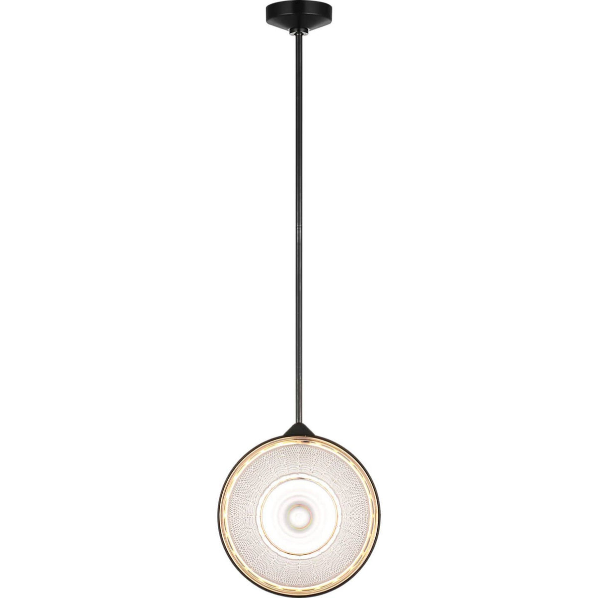 Waterford Copper Coast 15" Pendant in Bronze with Karo and Olive Cut Clear Crystal W15"