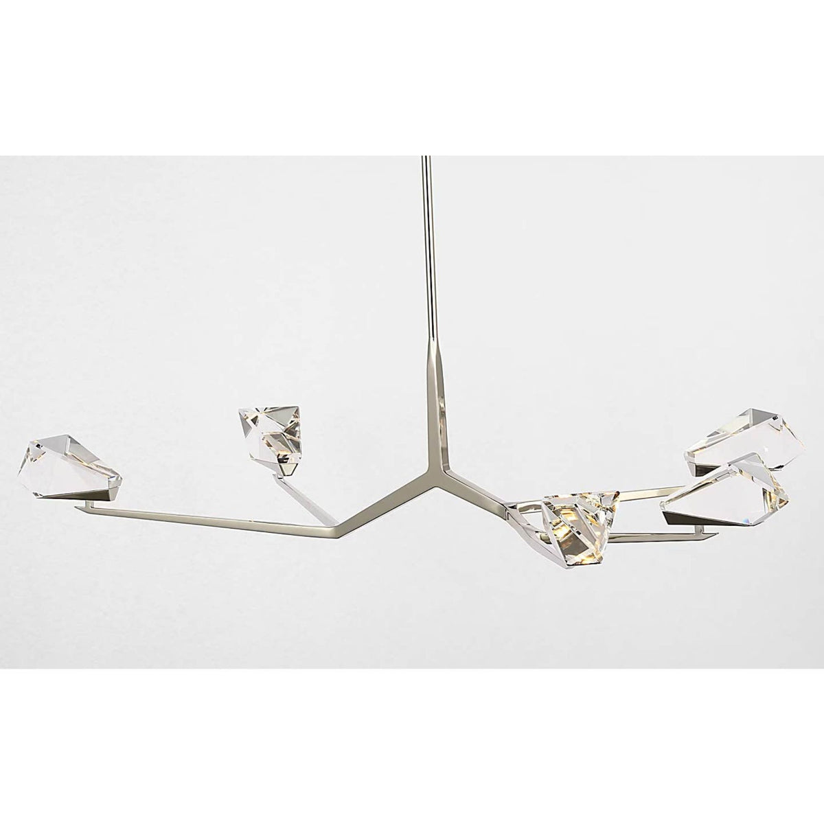 Waterford Carraig 52" 5 Light Chandelier in Polished Nickel with Clear Crystal W51.75"