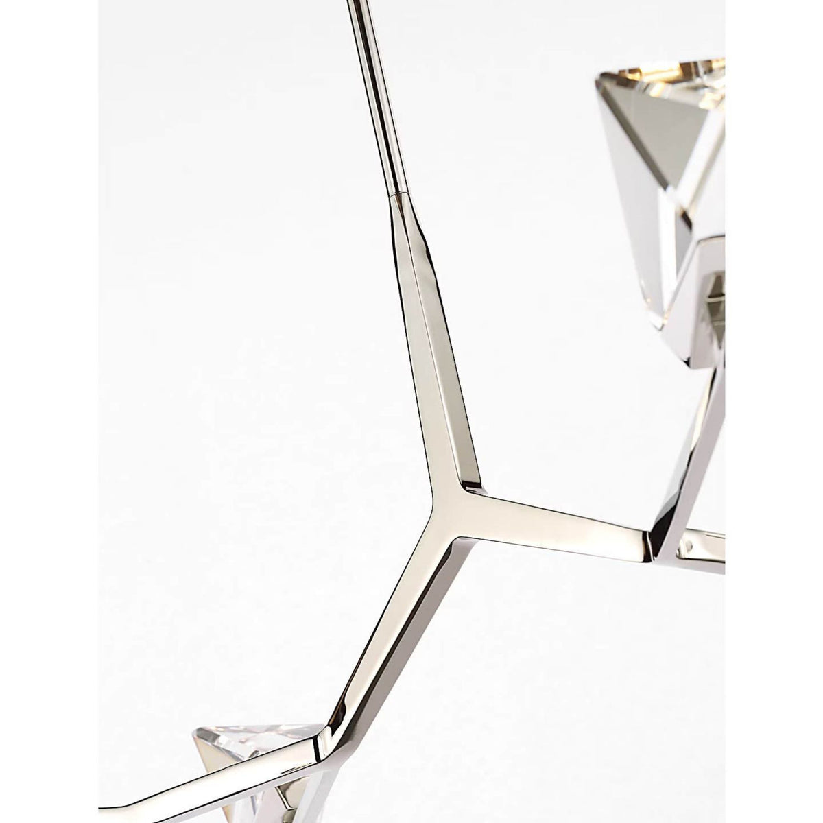 Waterford Carraig 63" 7 Light Chandelier in Polished Nickel with Clear Crystal W63.25"