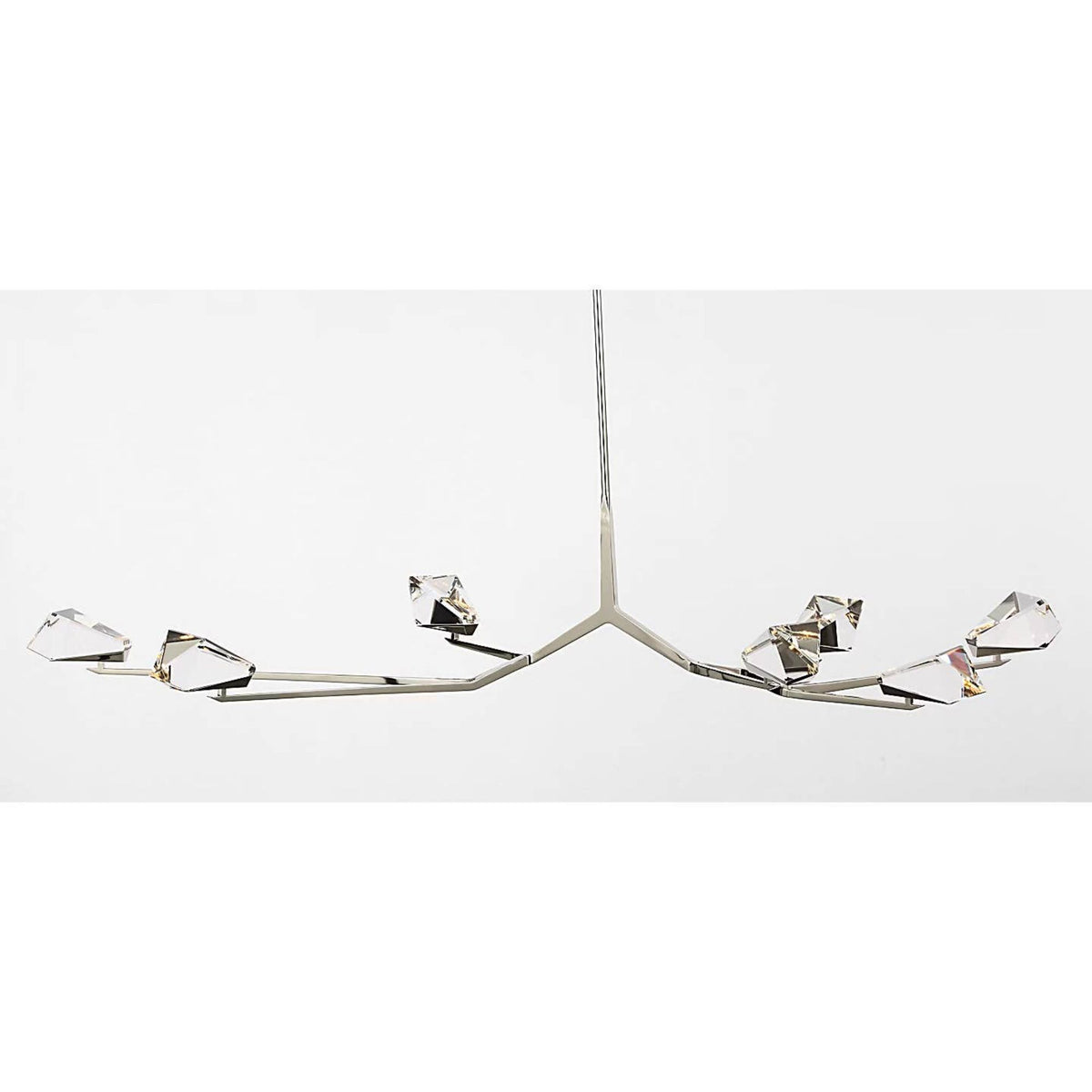 Waterford Carraig 63" 7 Light Chandelier in Polished Nickel with Clear Crystal W63.25"