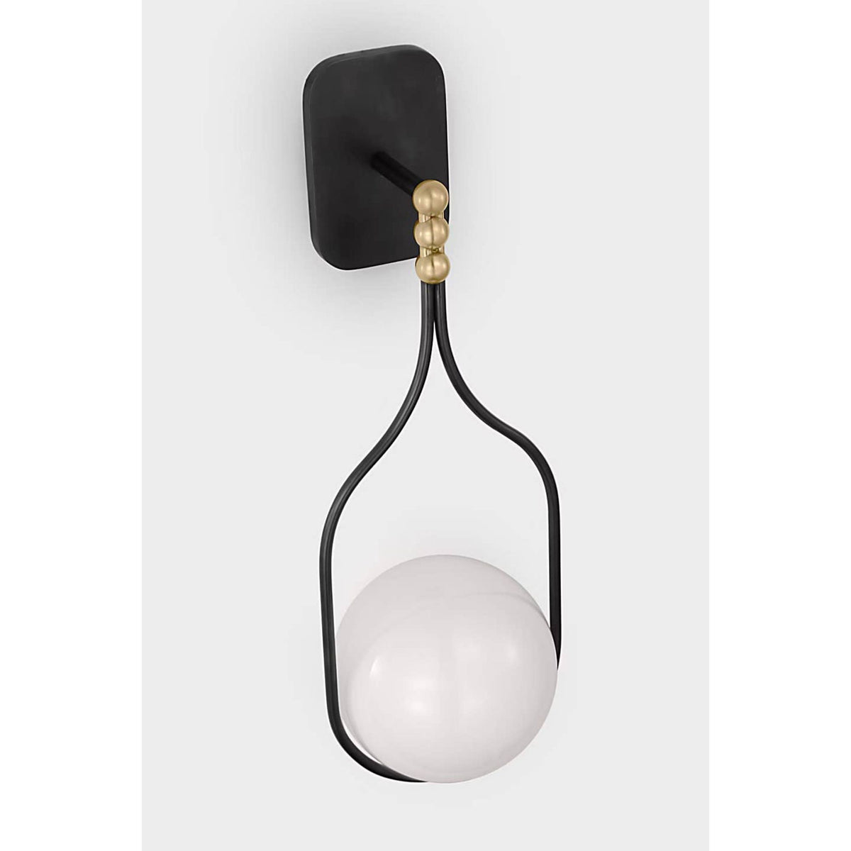 Windsor Smith Jodo 19" Single Sconce in Bronze and Brass with White Glass W6.75" x H18.75" x E6.5"