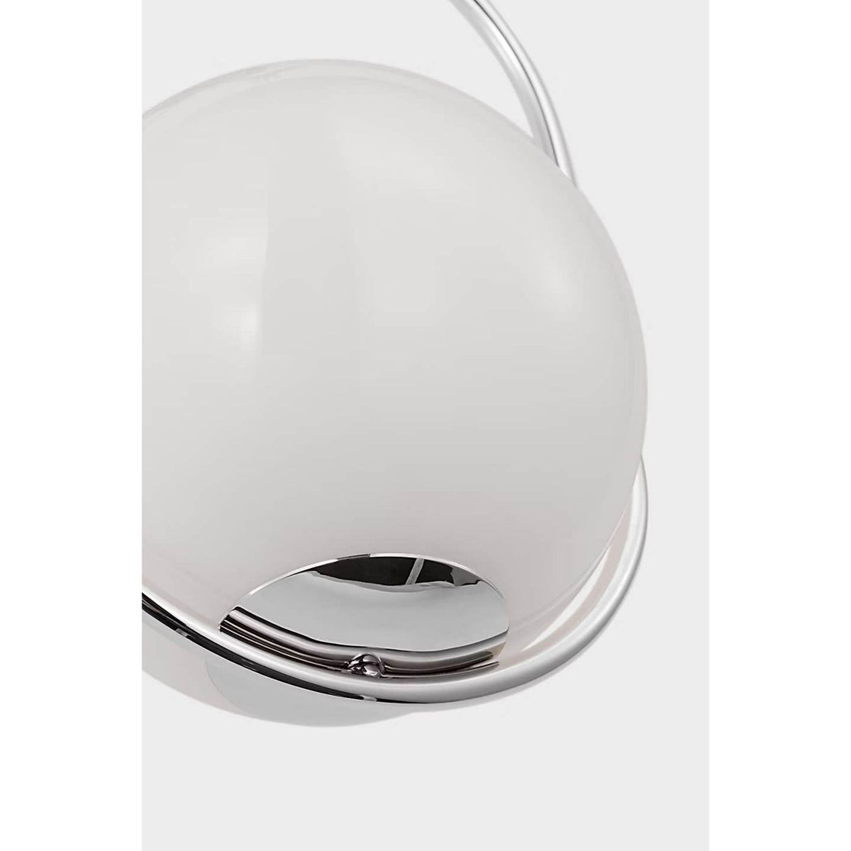 Windsor Smith Jodo 19" Single Sconce in Polished Nickel with White Glass W6.75" x H18.75" x E6.5"