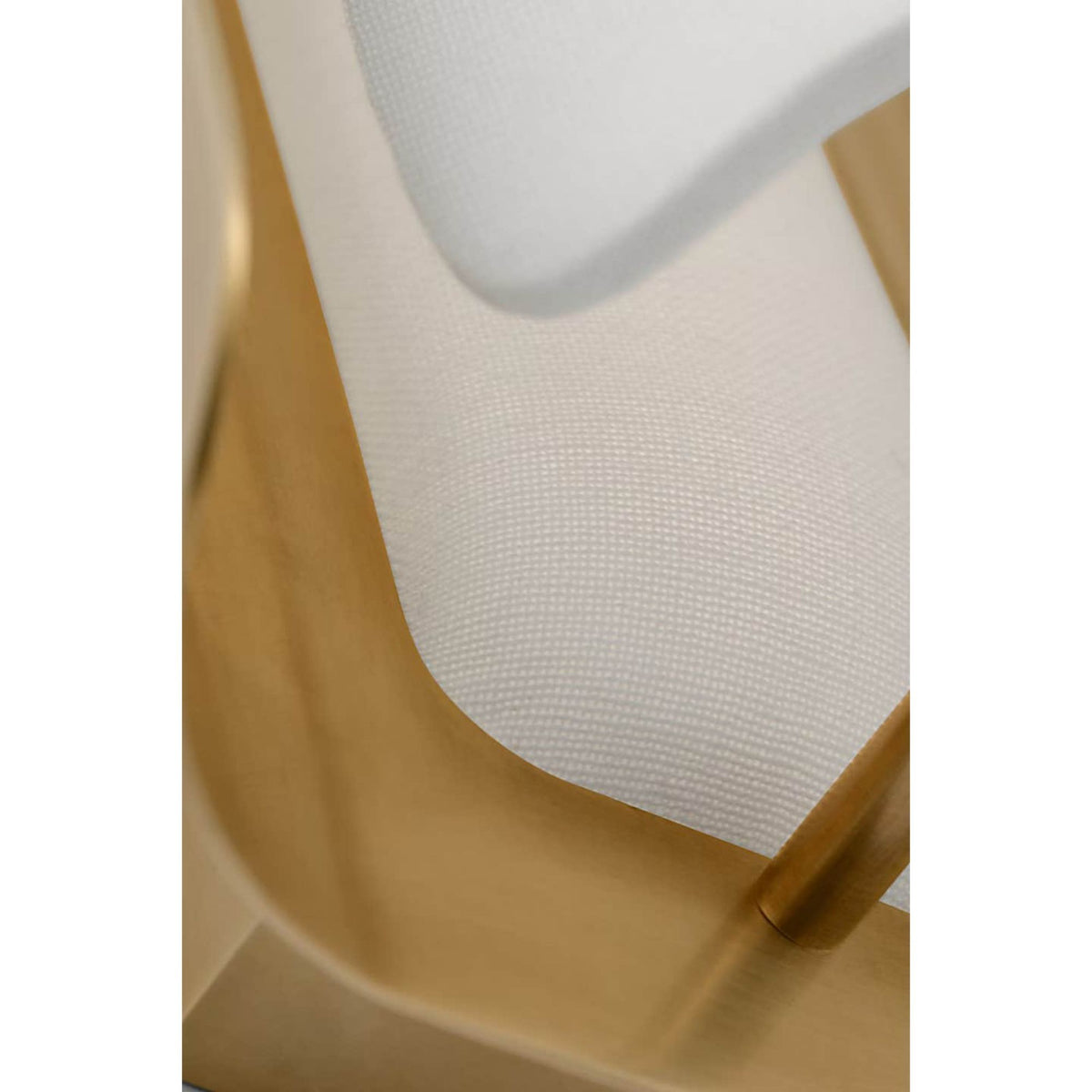 Windsor Smith Penumbra 21" Sconce in Hand-Rubbed Antique Brass and Linen W6" x H21" x E4.5"