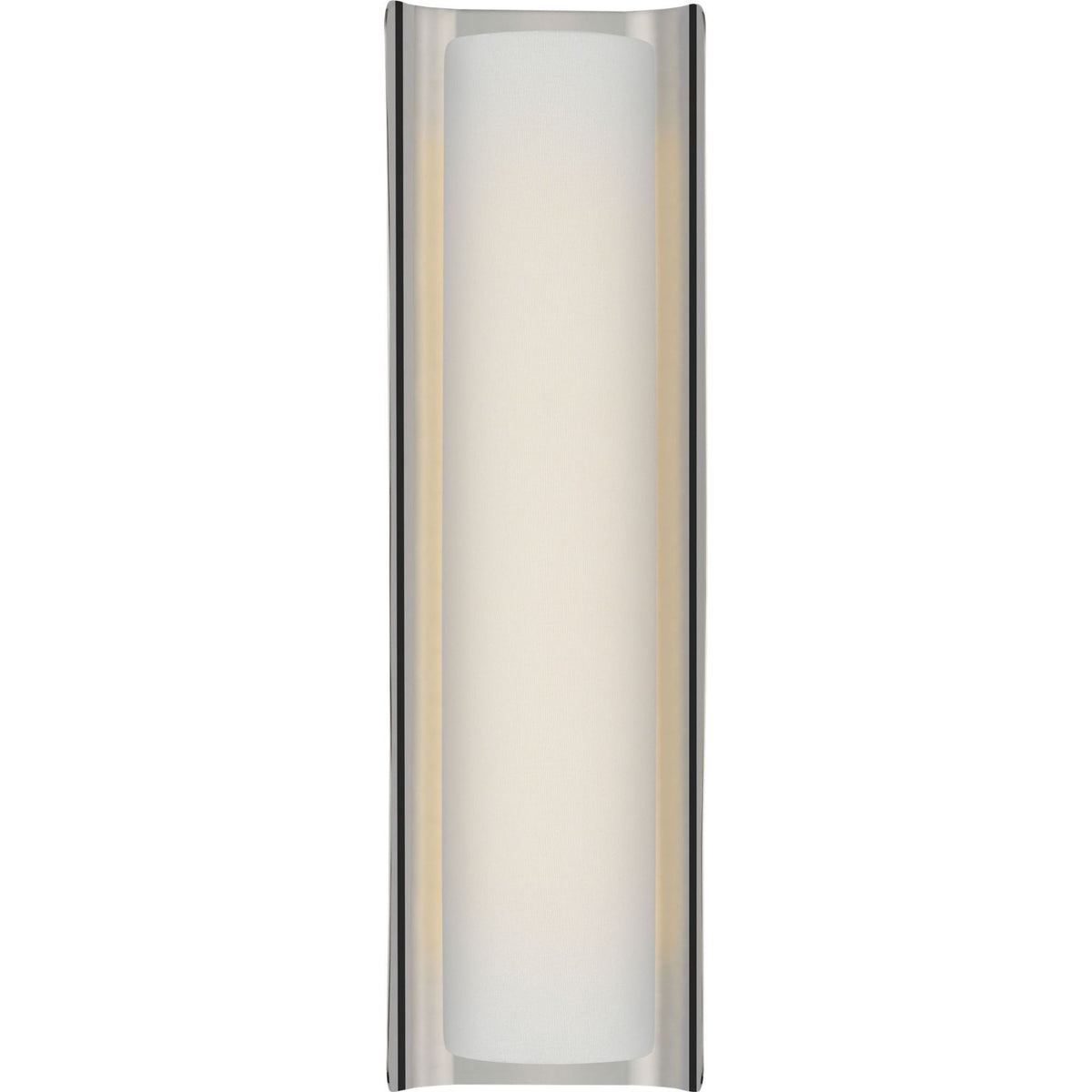 Windsor Smith Penumbra 21" Sconce in Polished Nickel and Linen W6" x H21" x E4.5"