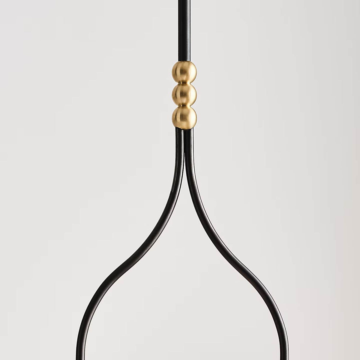 Windsor Smith Jodo 9" Pendant in Bronze and Brass with White Glass W8.75"